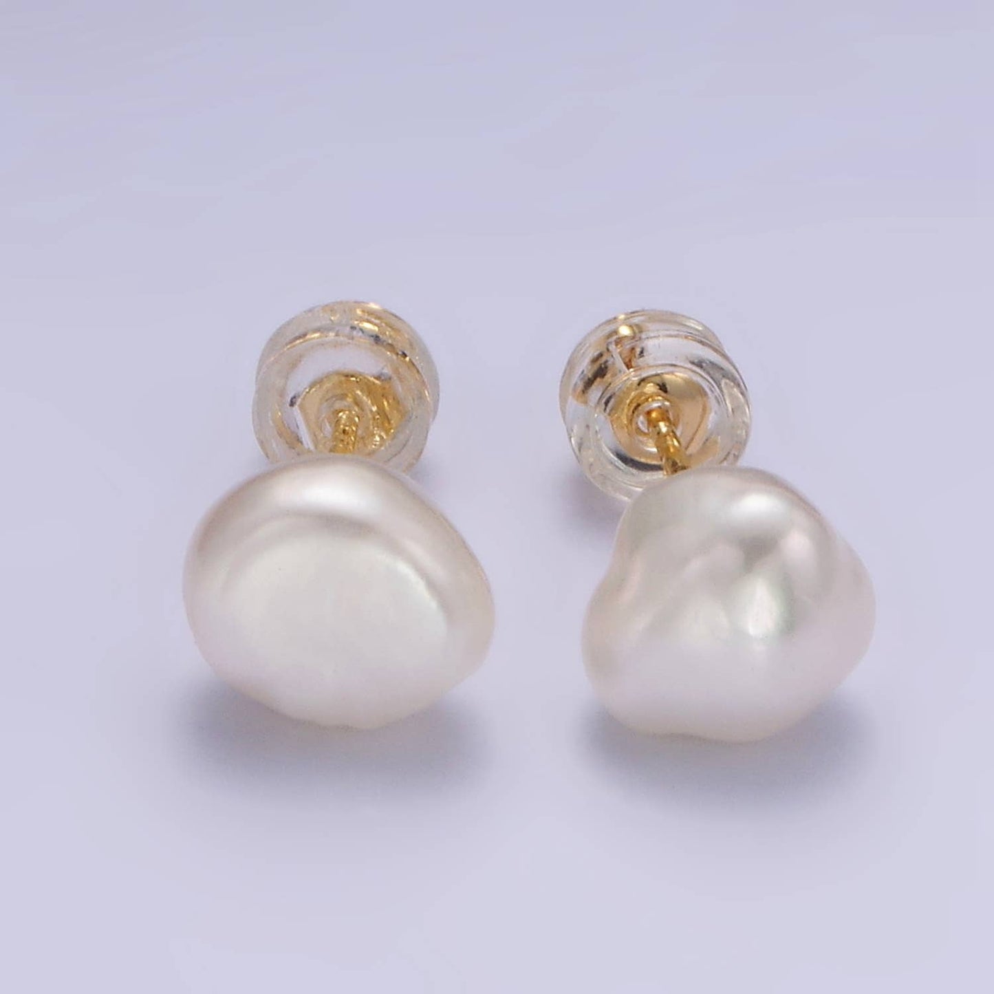 Baroque Pearl Stud Earrings