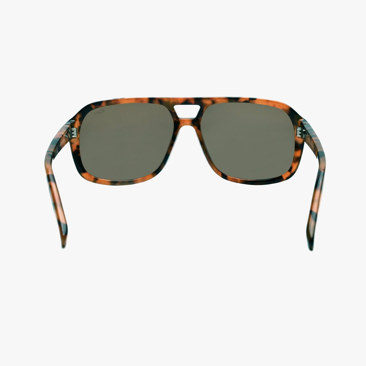 SUMMIT AMBER GOLD Polarized Square Trendy Aviator Sunglasses
