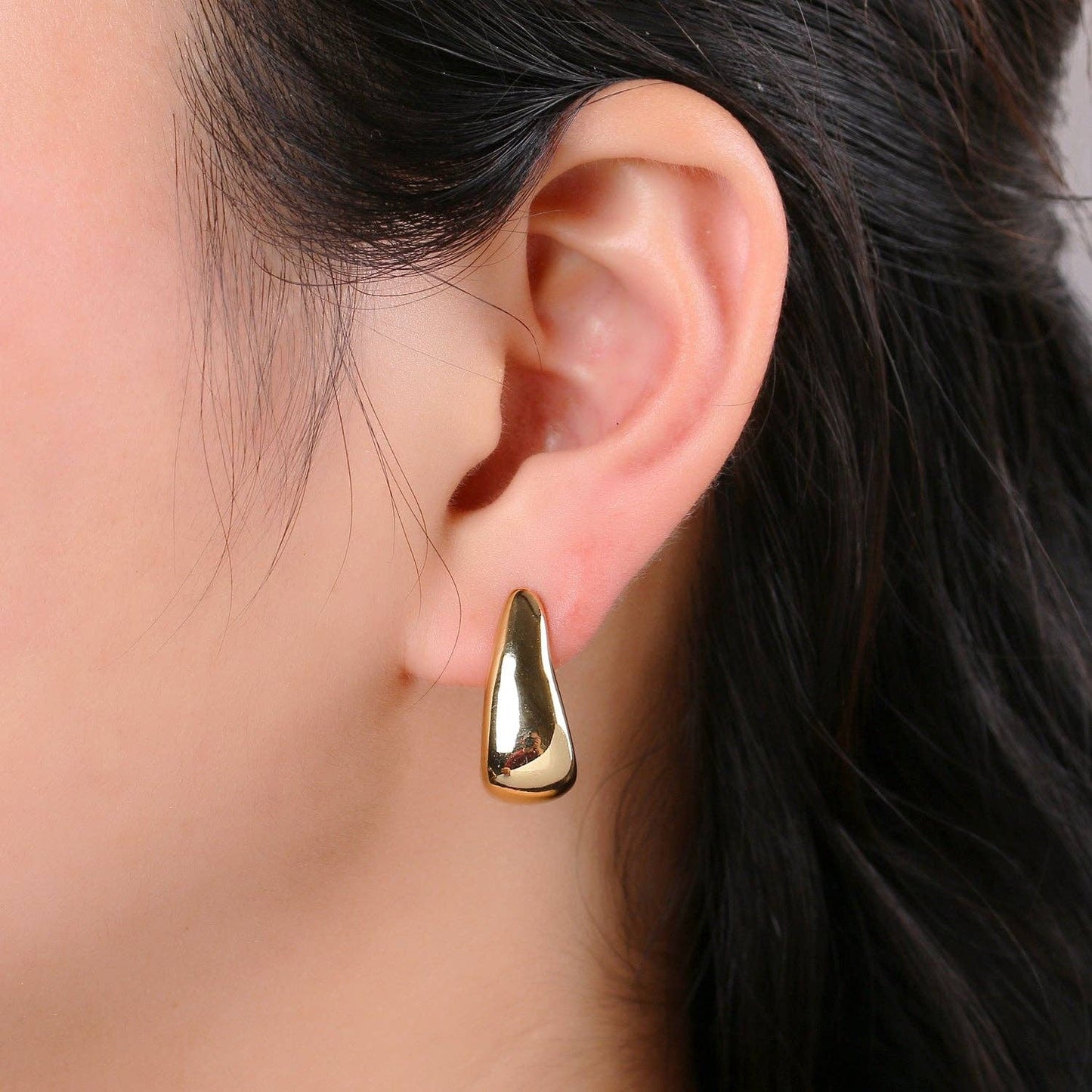 L Shaped Hoop Earrings