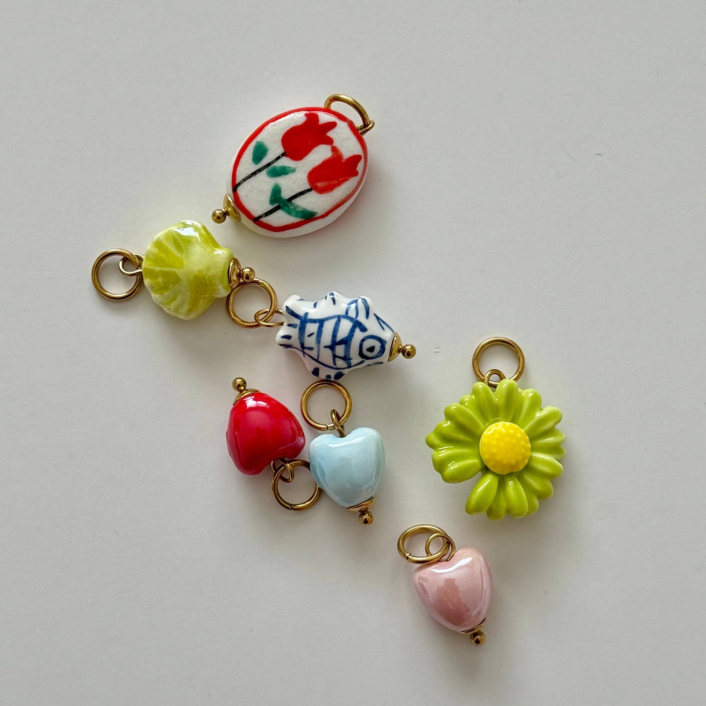 Paulina Charm Necklace- Gold