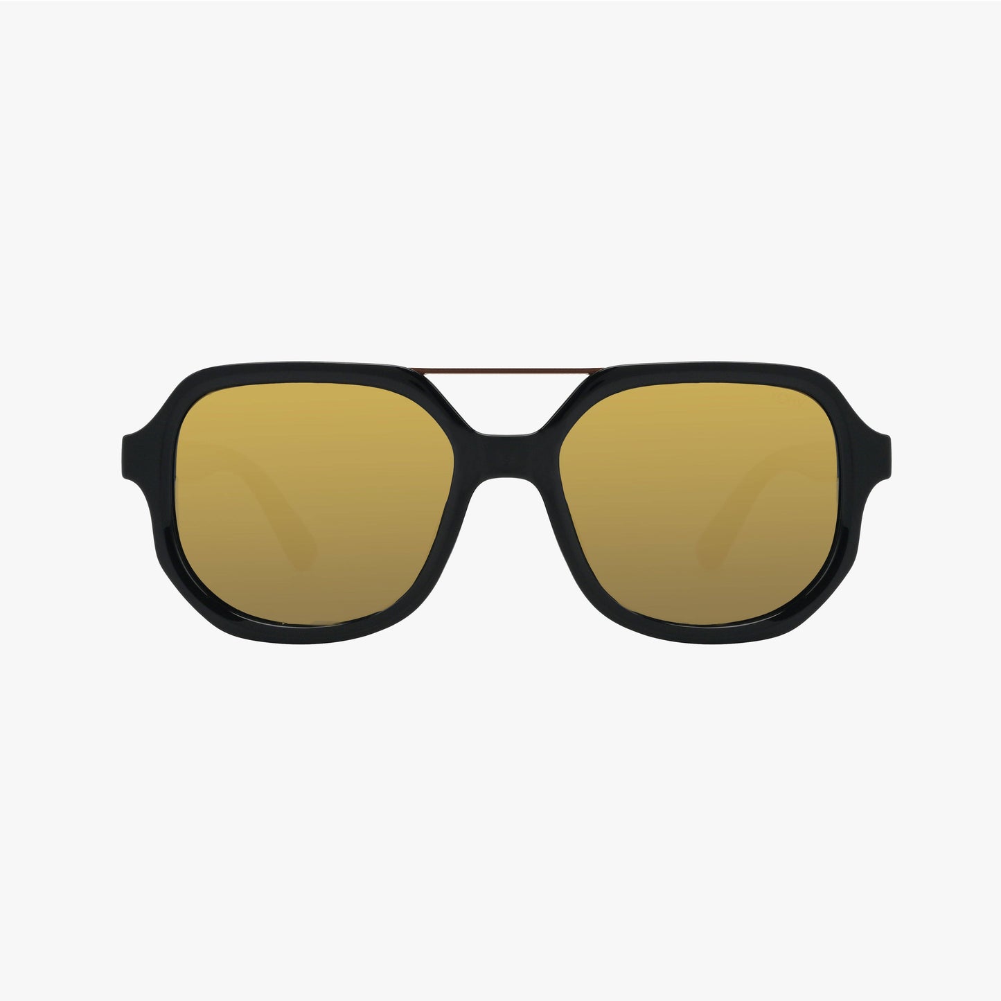 LUNA GOLD Polarized Square Designer Fashion Sunglasses