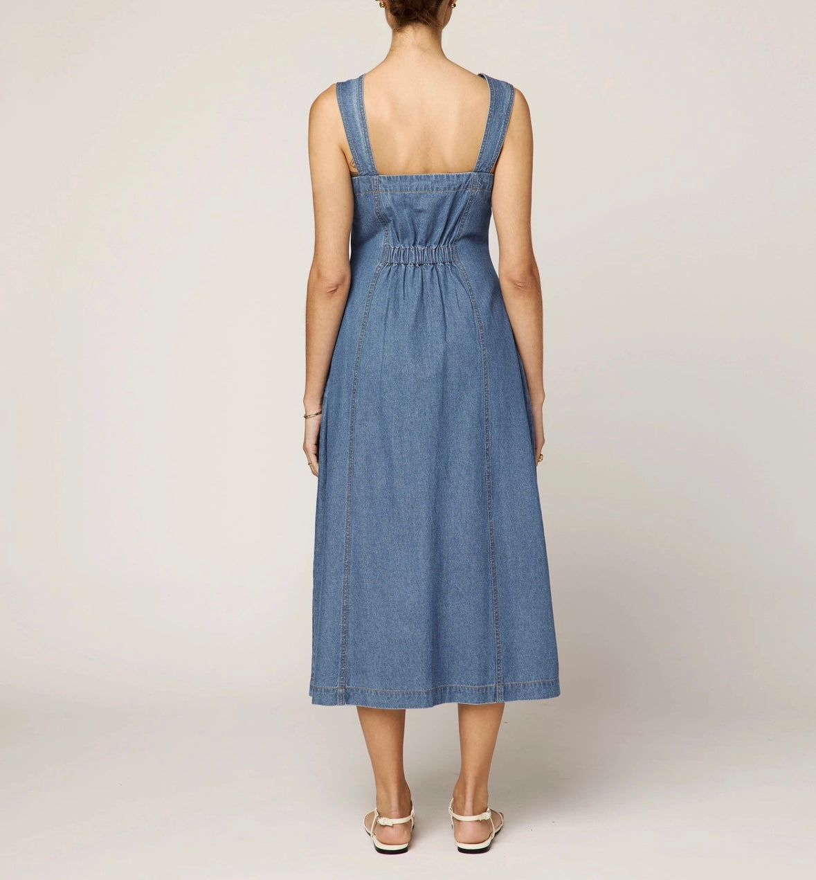 Liberty Midi Dress | Light Denim
