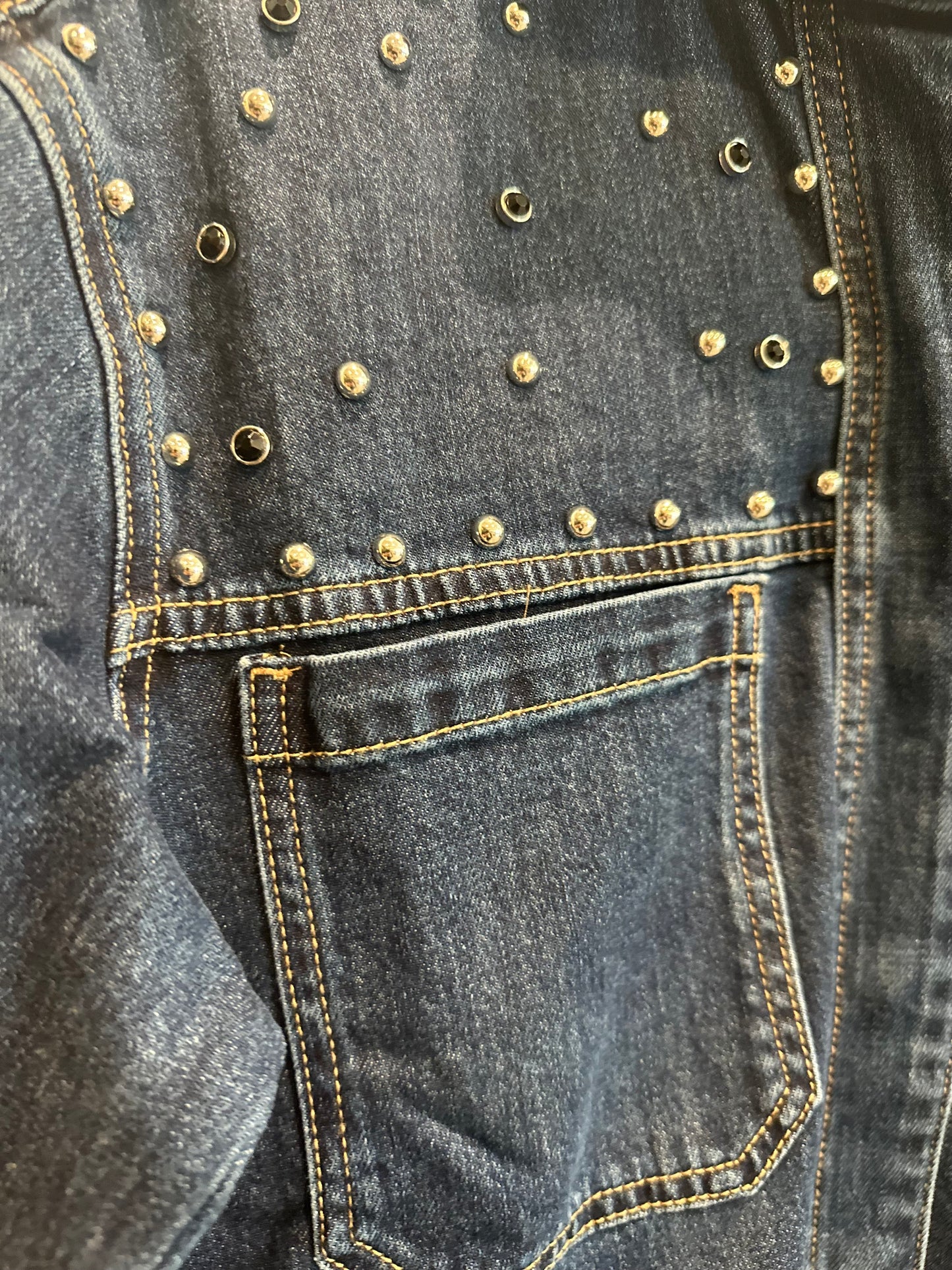 Tanya Studded Top | Denim