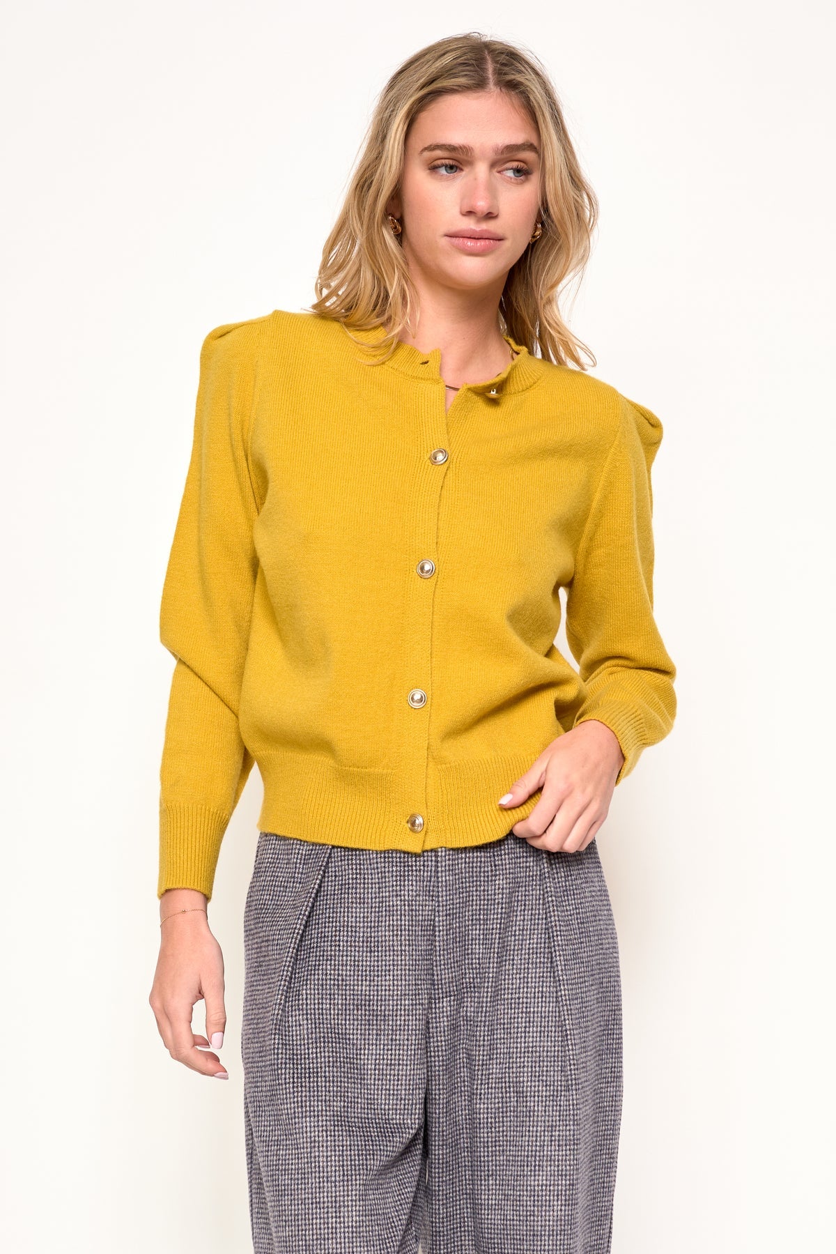 Juliet Cardigan | Mustard
