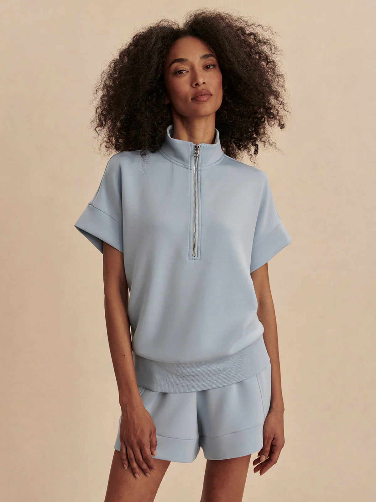 Ritchie Short Sleeve Sweat | Cashmere Blue