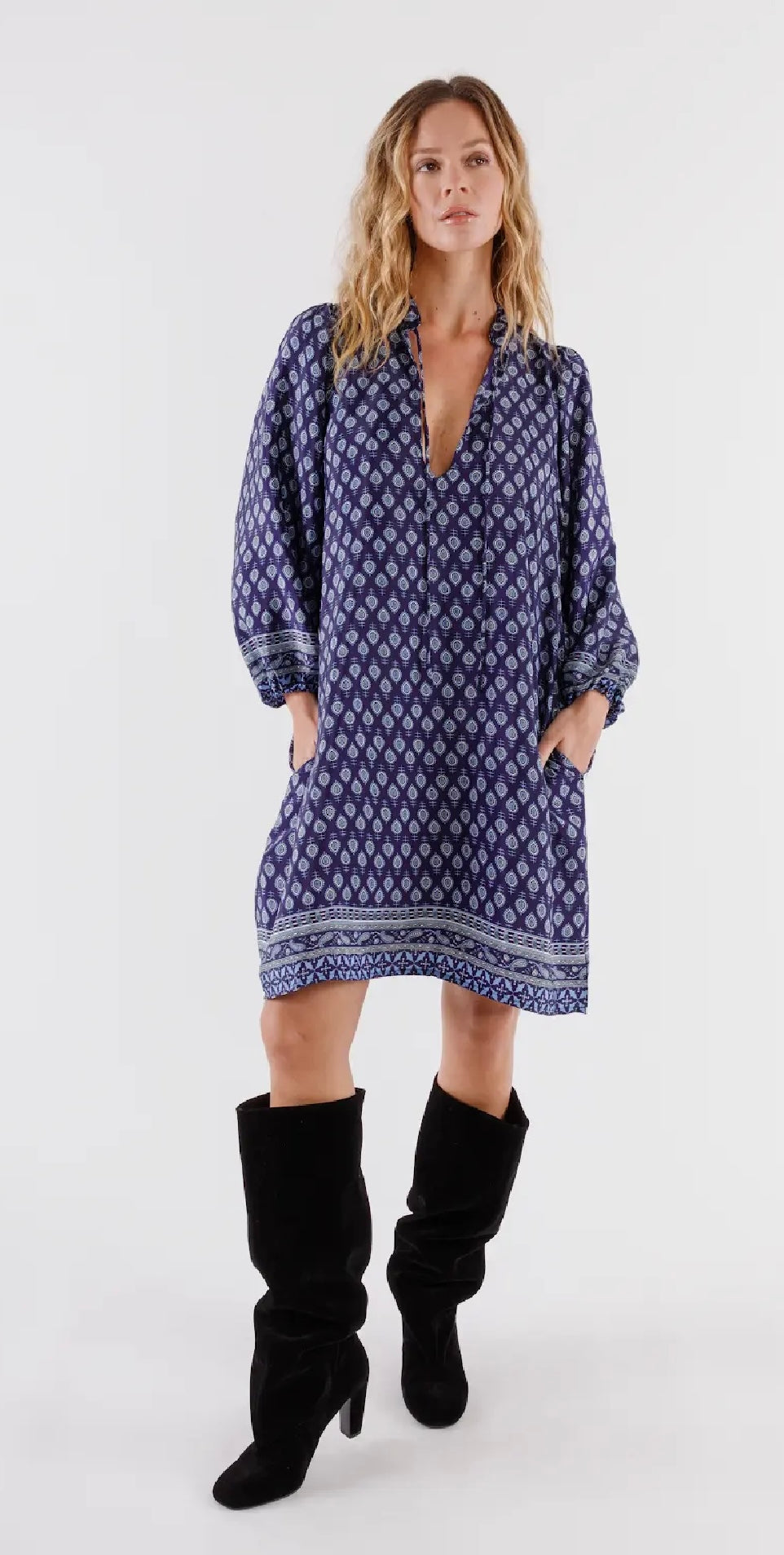 Adayha Dress | Navy