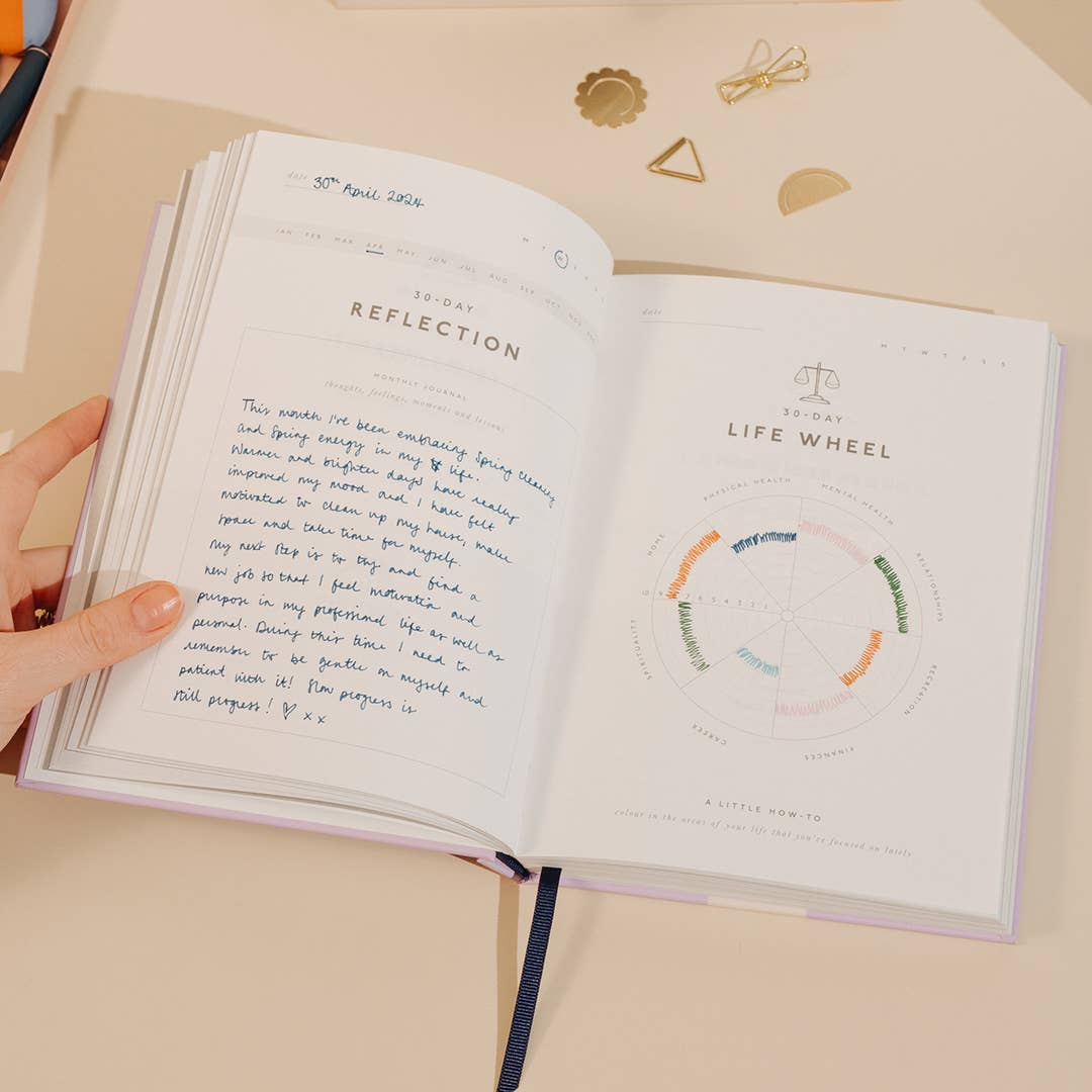 Gratitude Attitude A5 Hardcover Guided Gratitude Journal