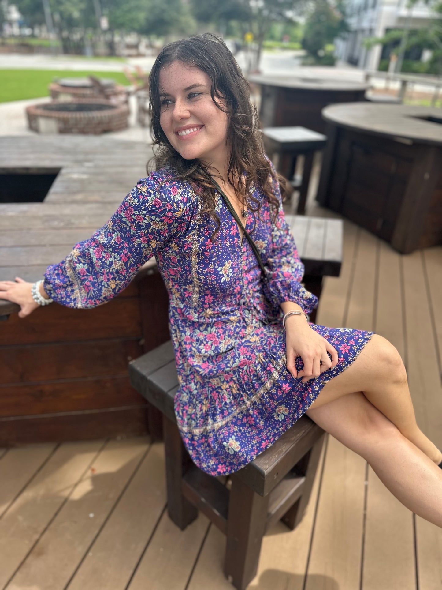 Kenna Mini Dress | Navy Iris