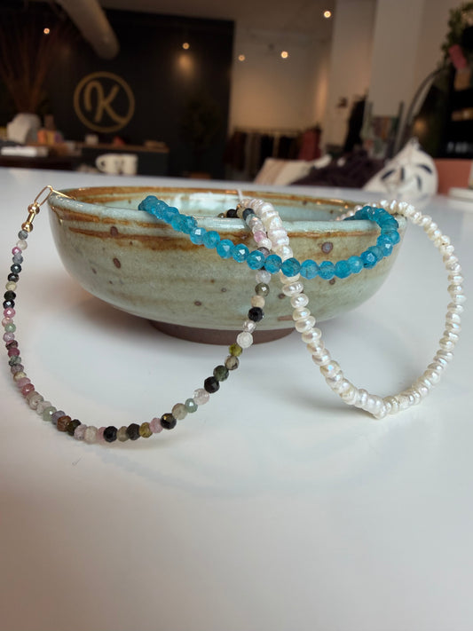 Mini Neon Apatite Bracelet