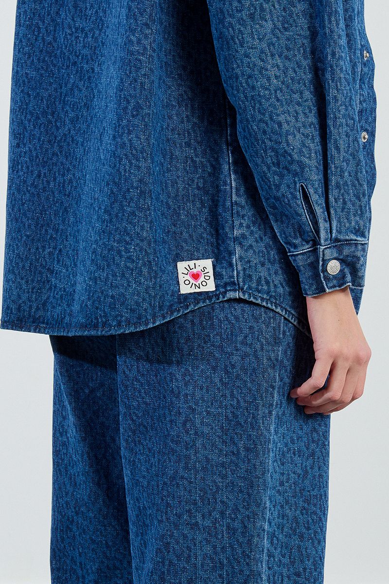 Roxy Denim Button Down Shirt | Leopard