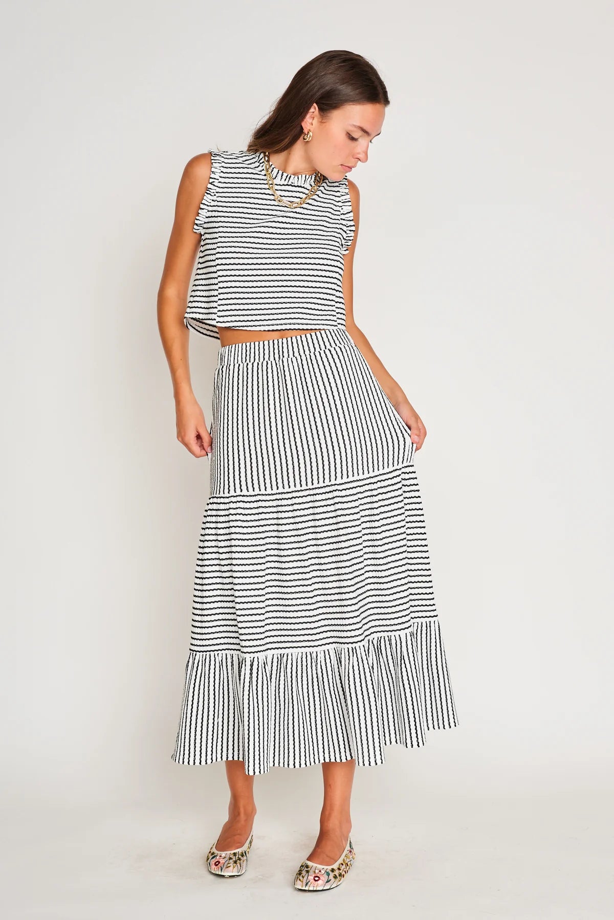 Stripe skirt