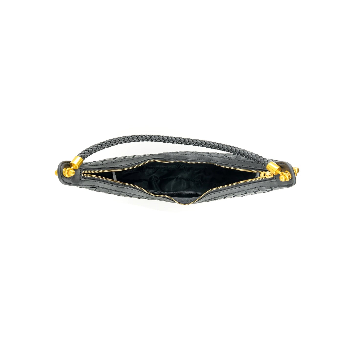 Colette Large Woven Hobo | Black