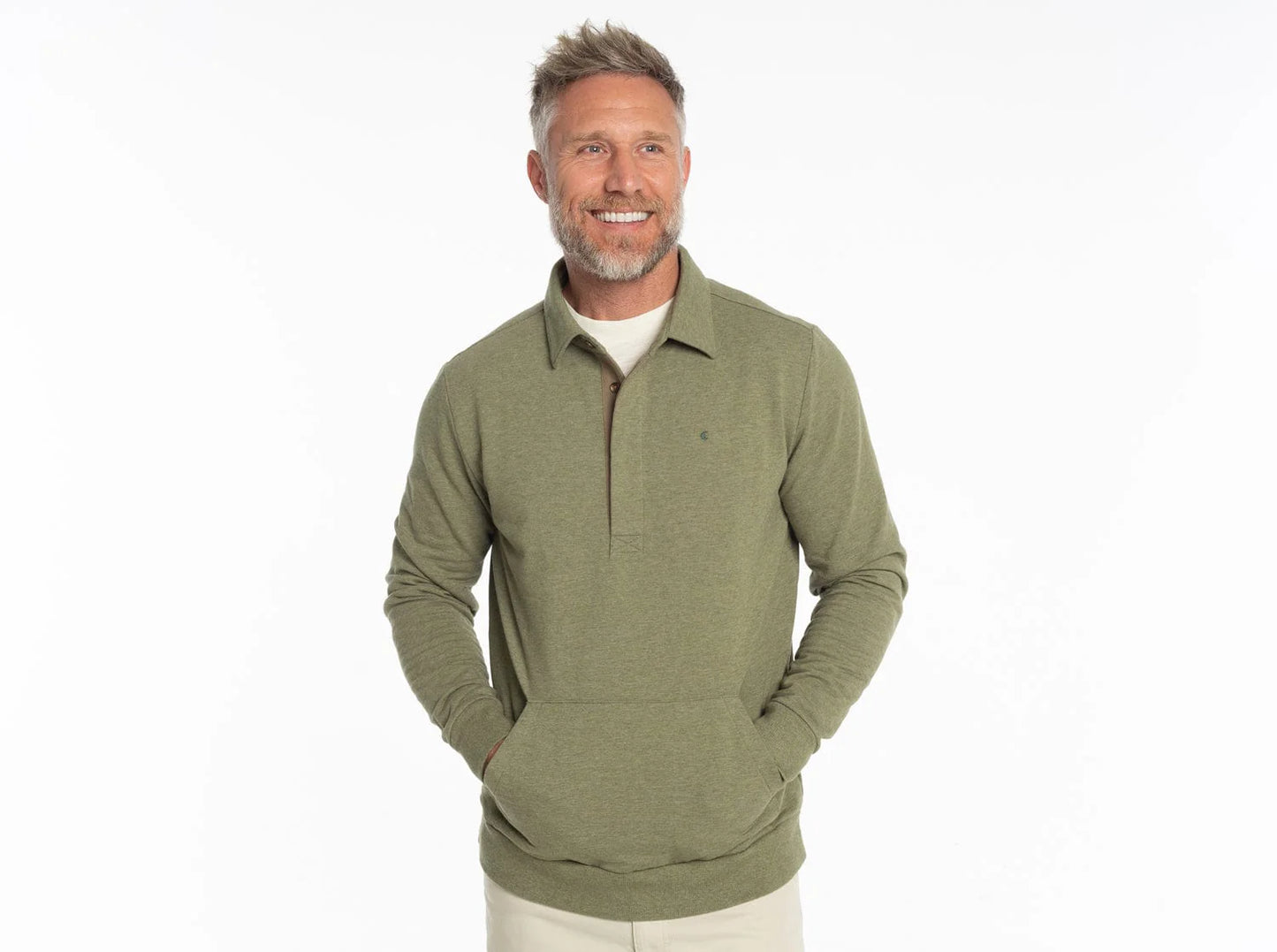 Collard Sweatshirt| Heather Olive