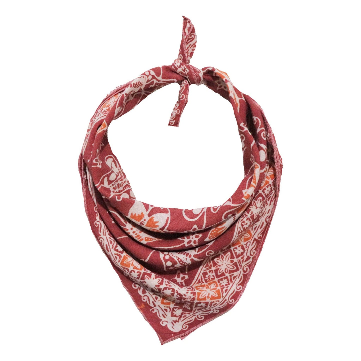 Hand Dyed Batik Bandana Butterfly