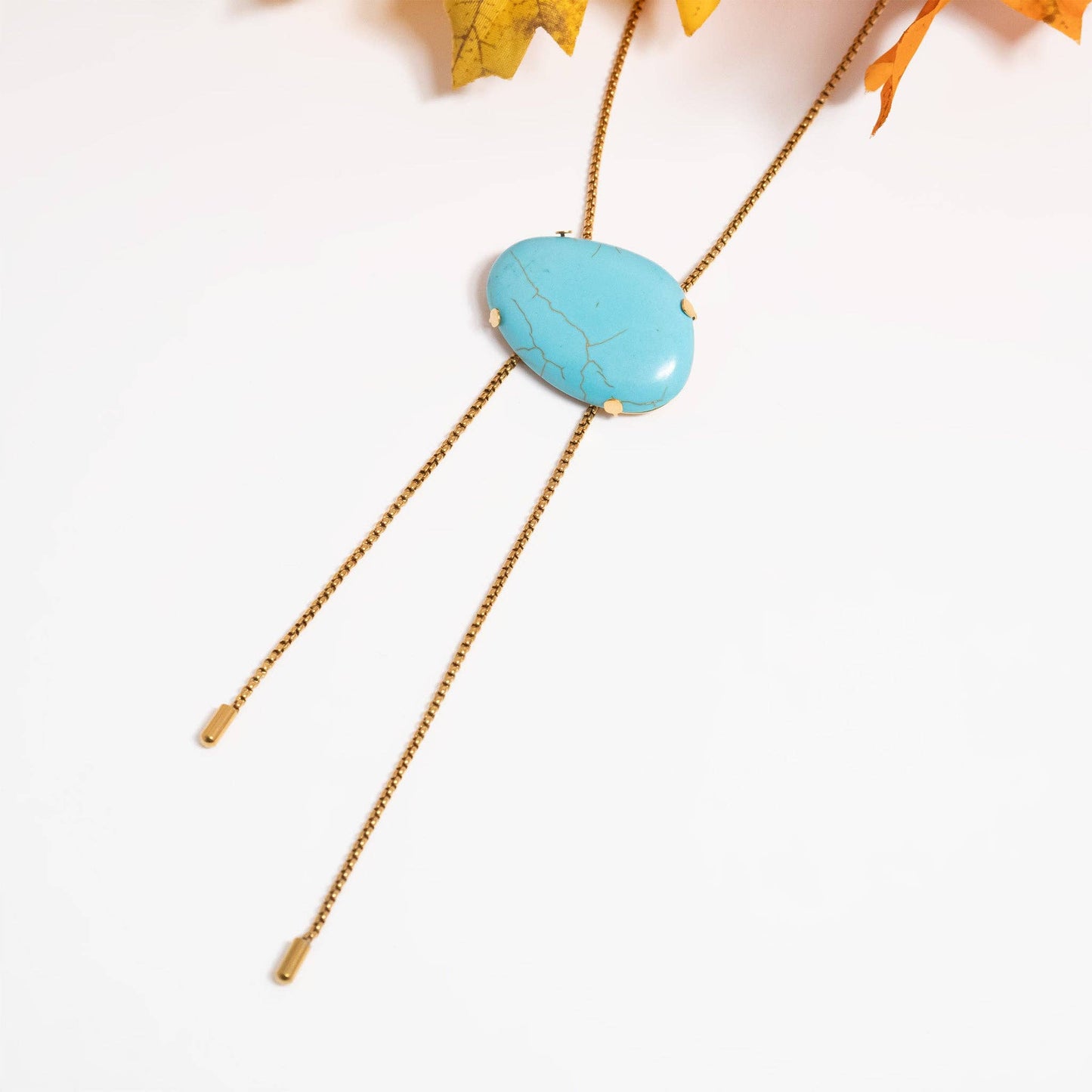 Turquoise Bolo Necklace