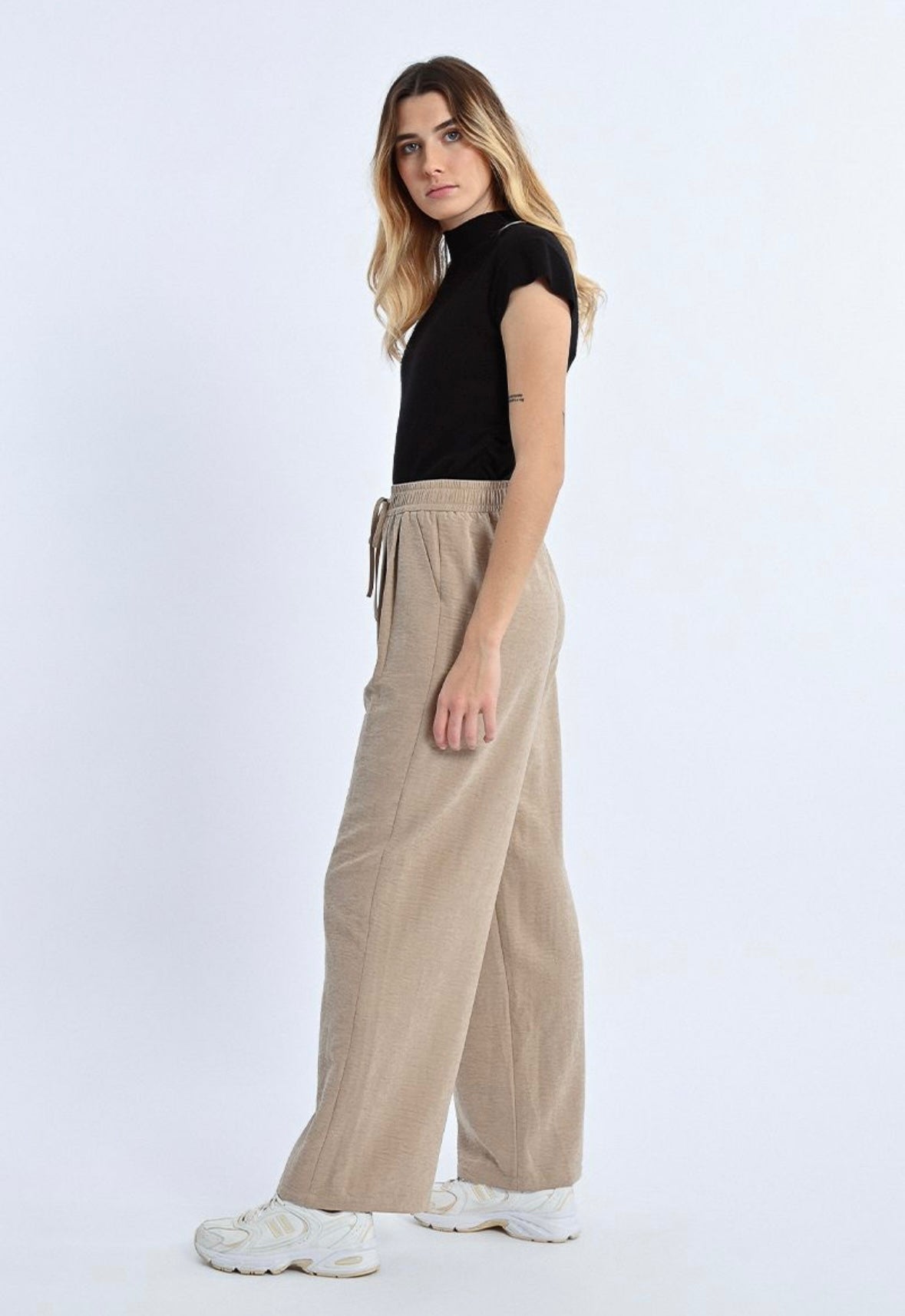 Tula Woven Pant | Beige