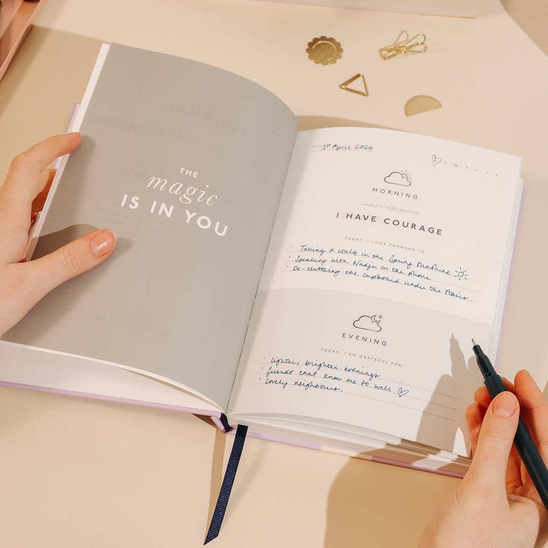 Gratitude Attitude A5 Hardcover Guided Gratitude Journal