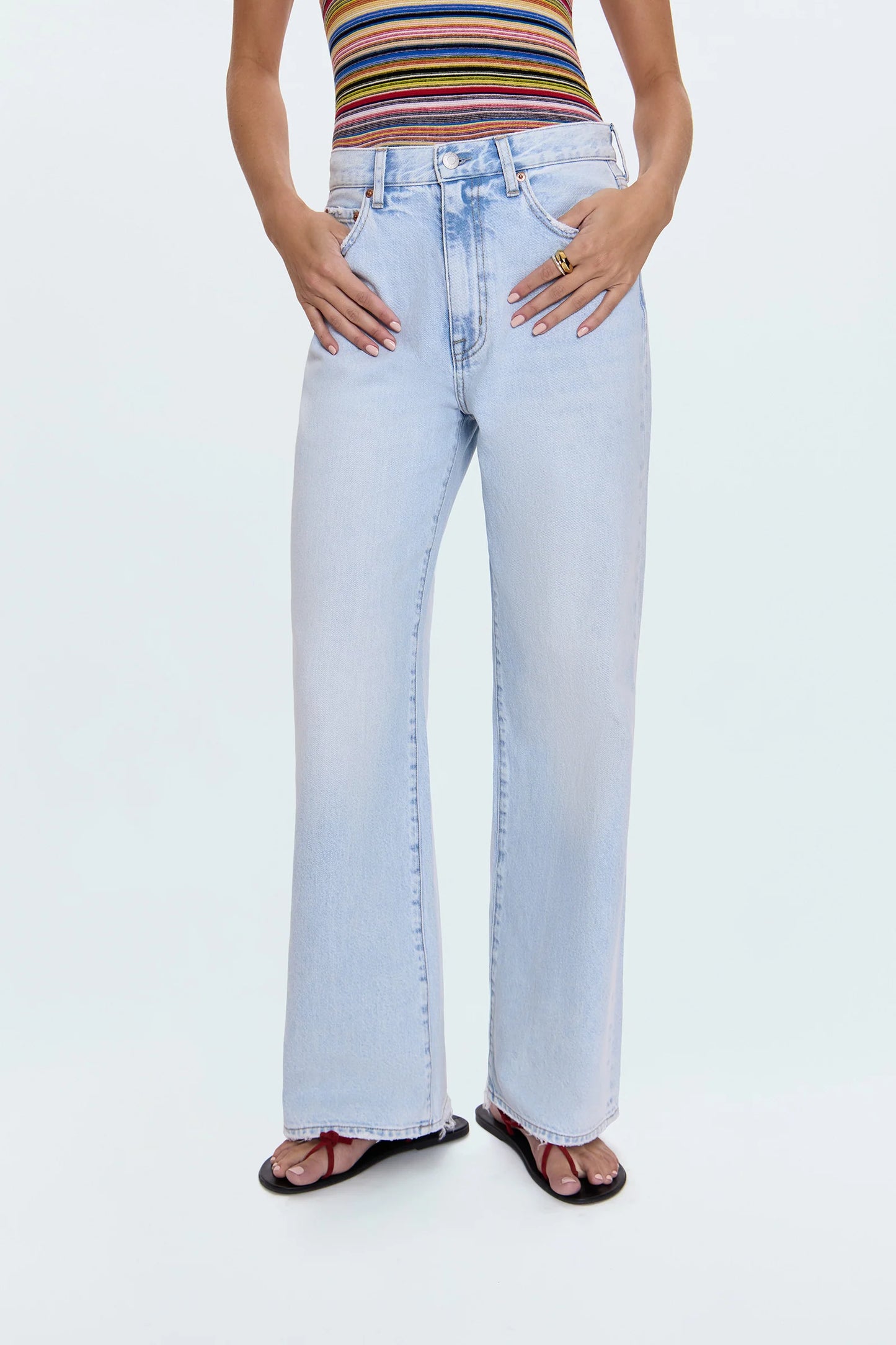 Hendrix High Rise Baggy Jean | Waterfall
