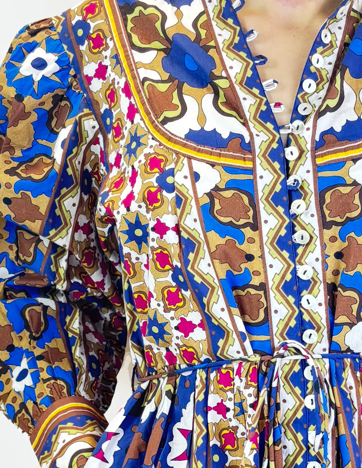 Andi Dress | Brown Mosaic