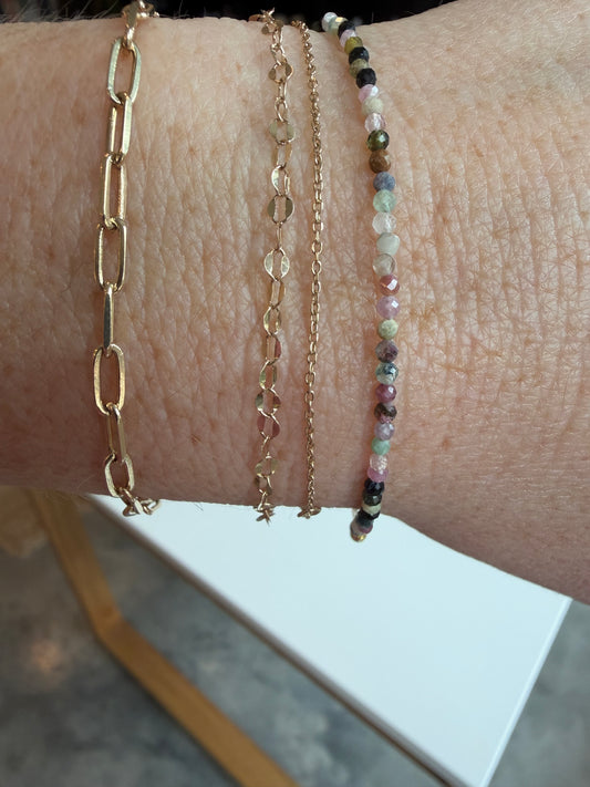 Mini Mixed Tourmaline Bracelet