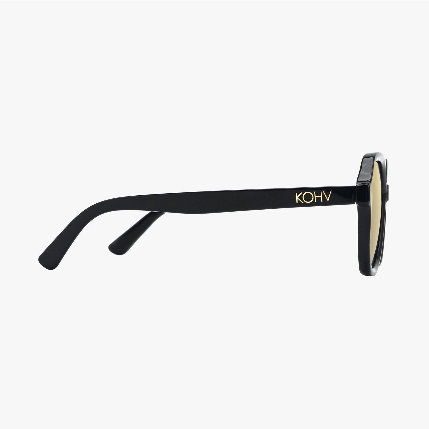 LUNA GOLD Polarized Square Designer Fashion Sunglasses