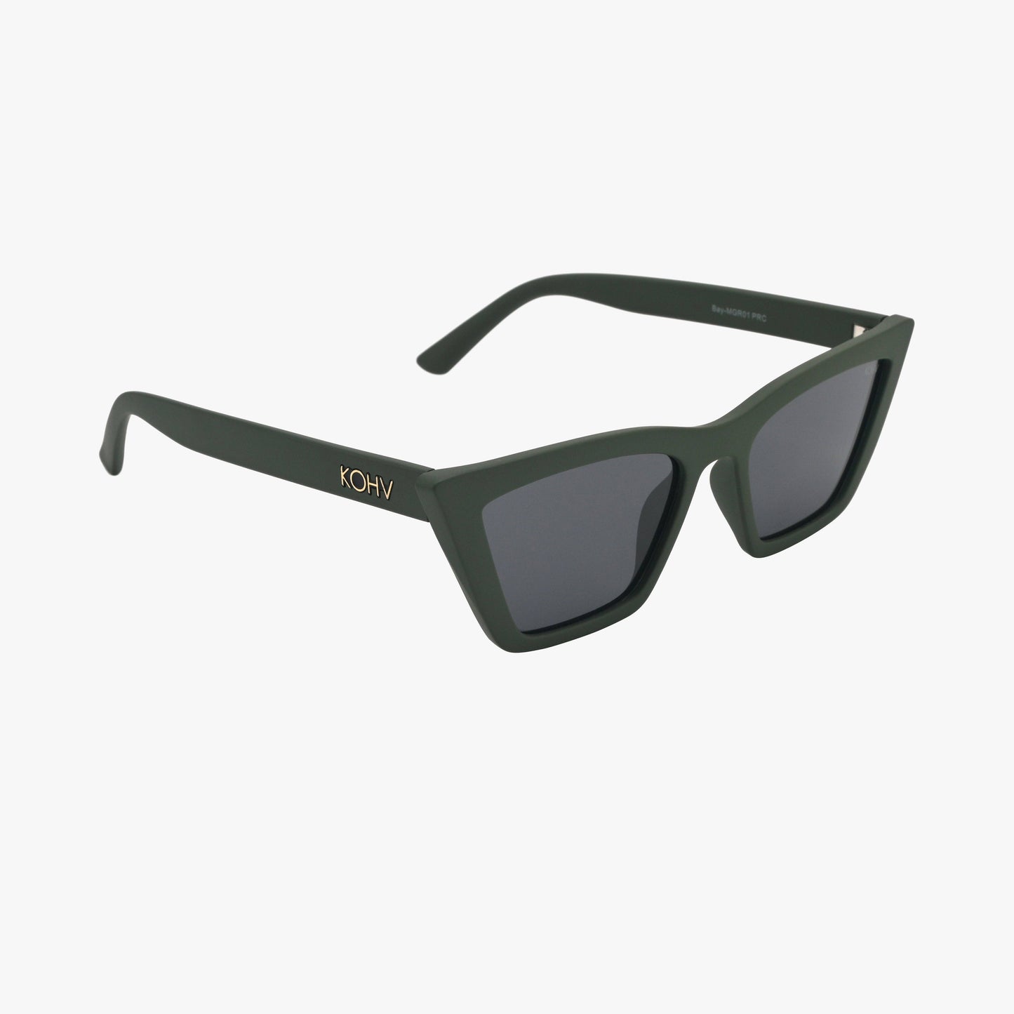 BAY OLIVE GREEN Polarized Women's Cat Eye Fashion Sunglasses