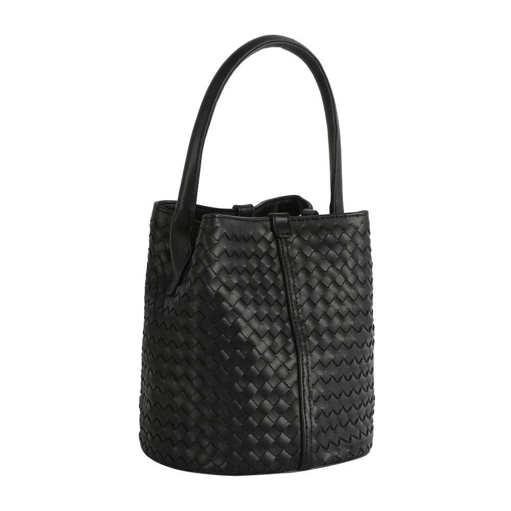 Susannah Basket Weave Bucket Bag