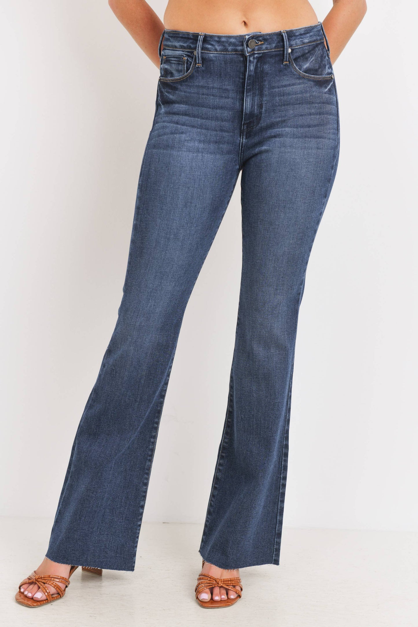 Darla -High Rise Scissor Cut Flare Jeans