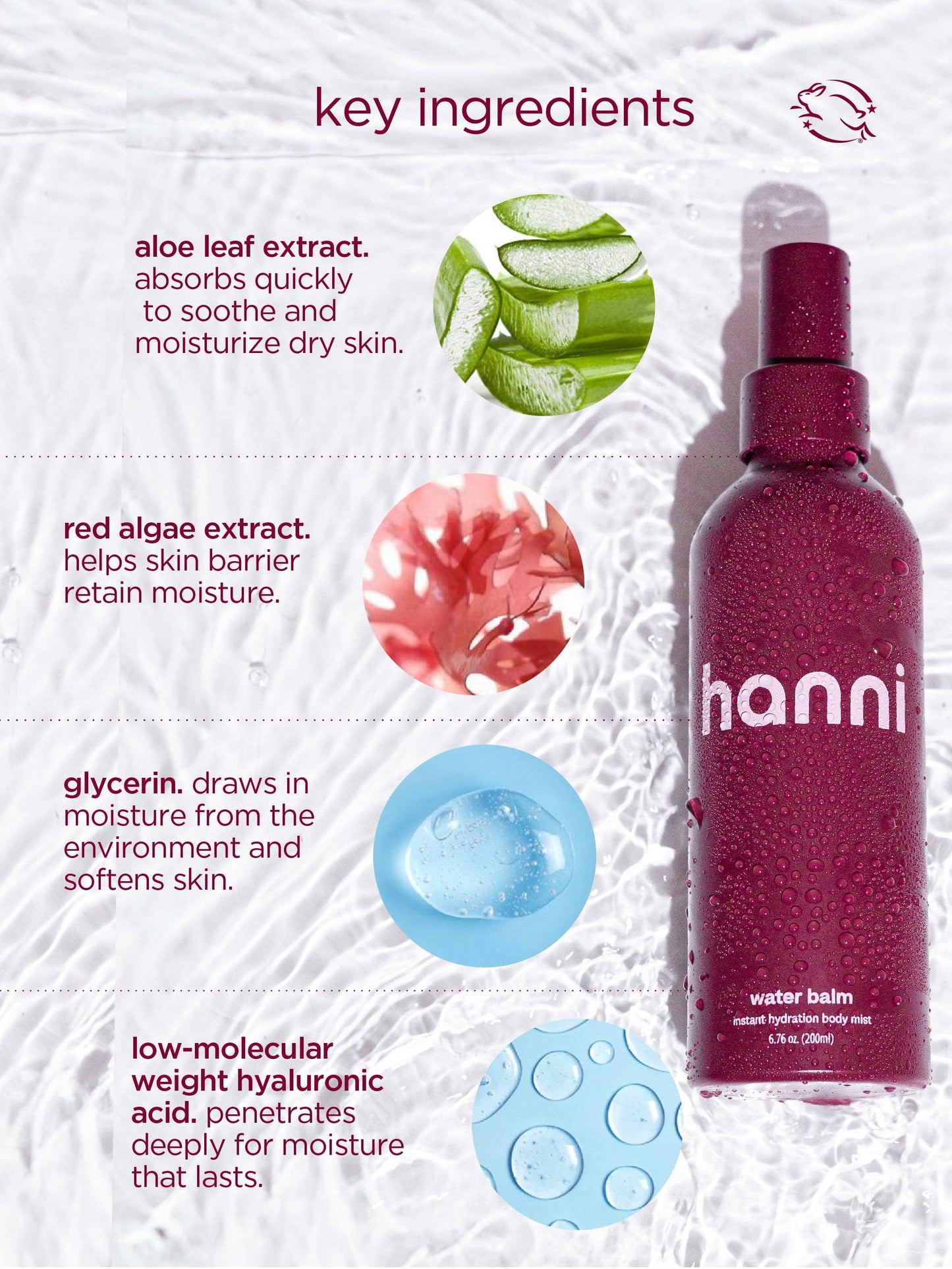 Water balm - spray-on moisturizer