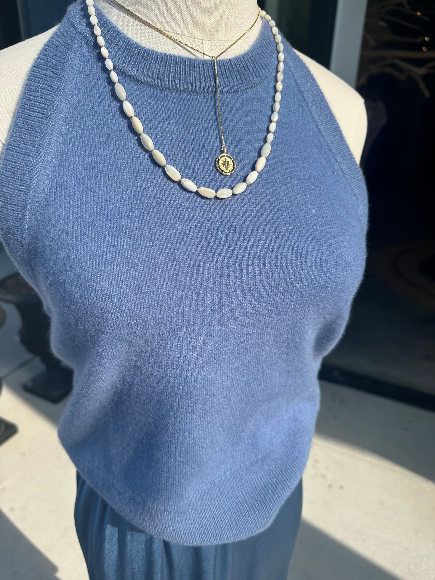 Frankie Cashmere Tank | Indigo