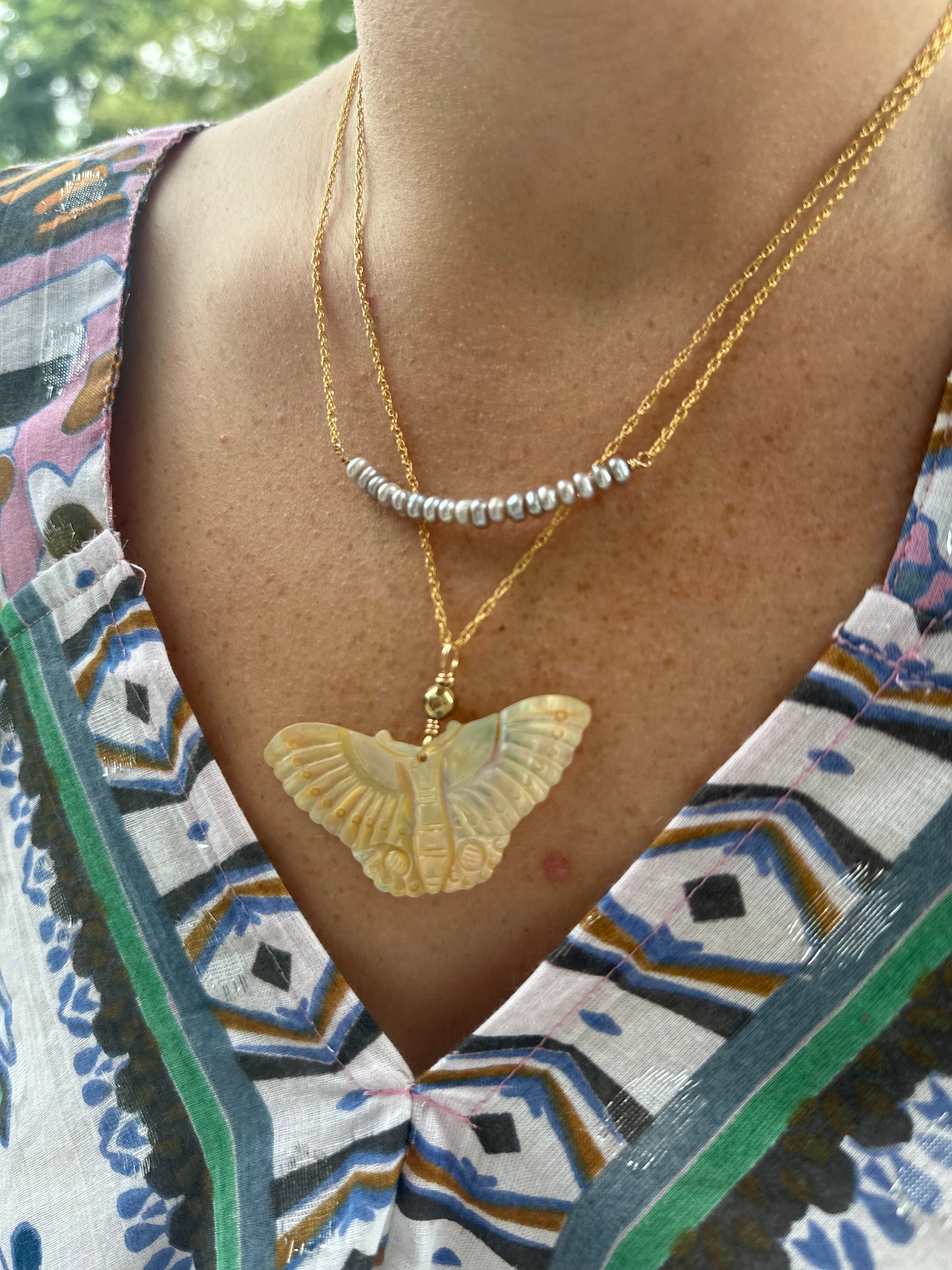 Sliding Pearl Necklace