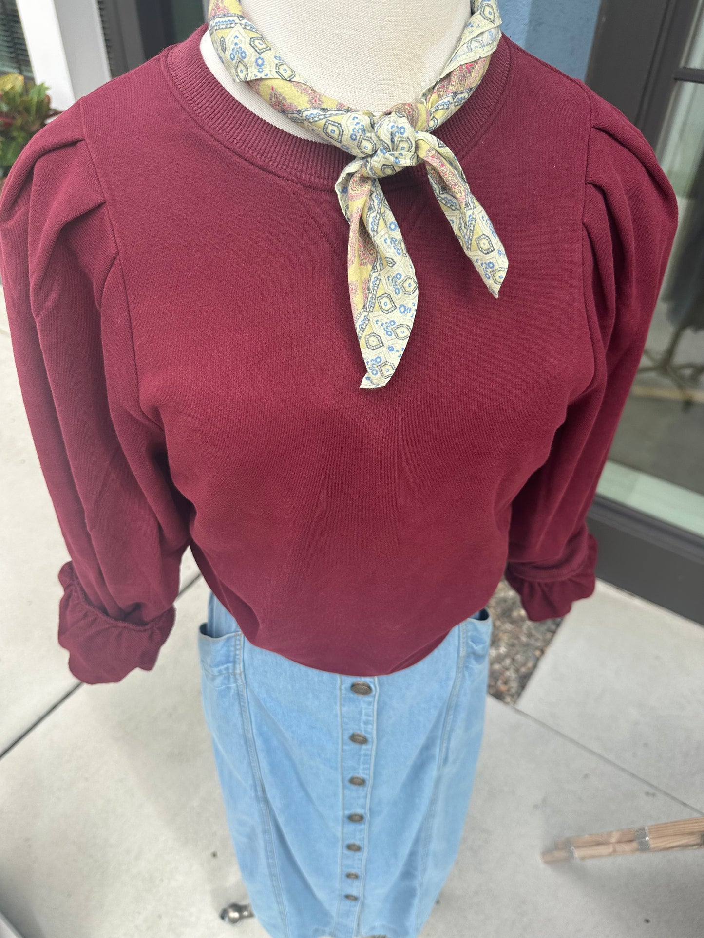 Ollie Sweatshirt | Burgundy