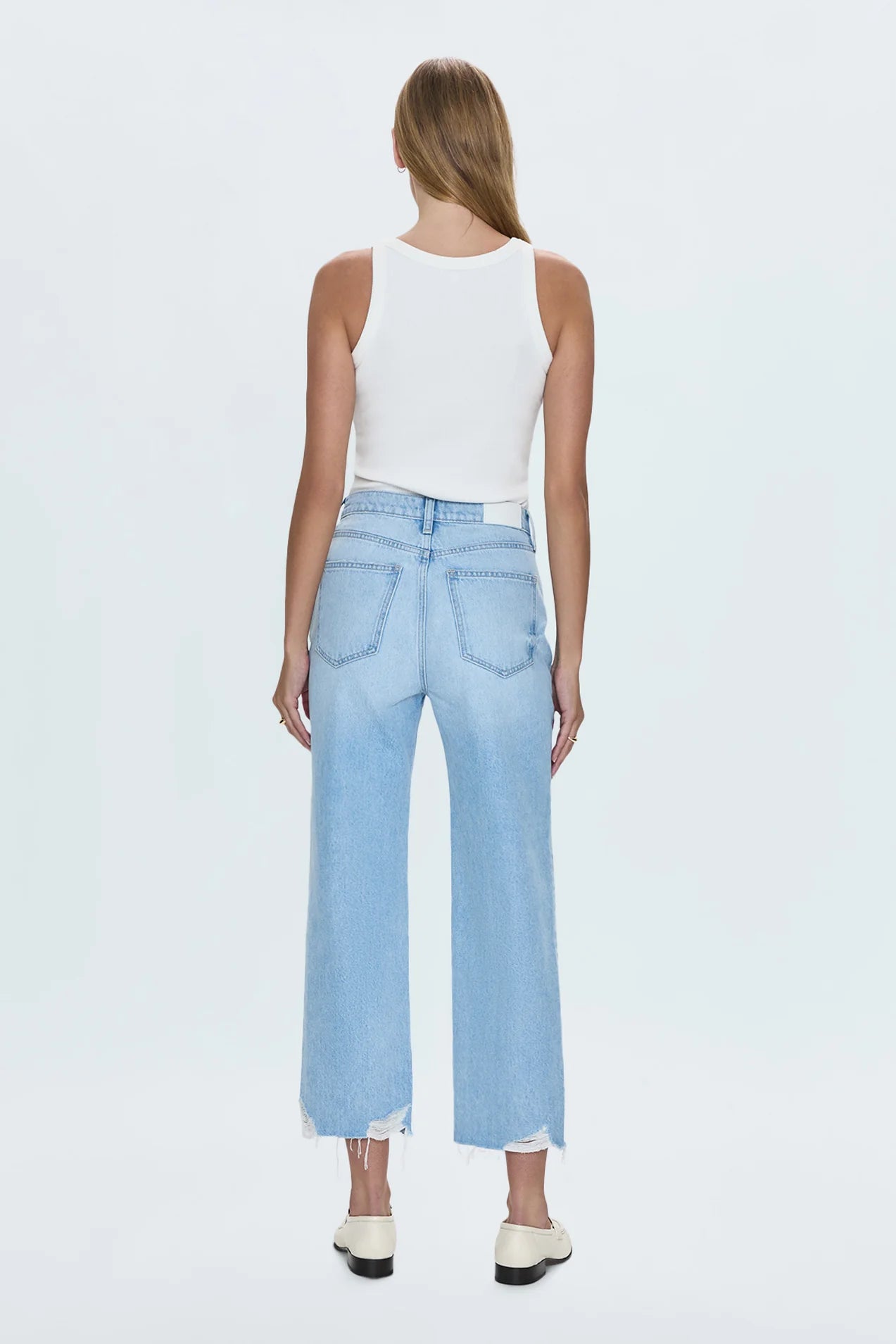 CASSIE CROP SUPER HIGH RISE STRAIGHT CROP JEAN | LEISURE VINTAGE