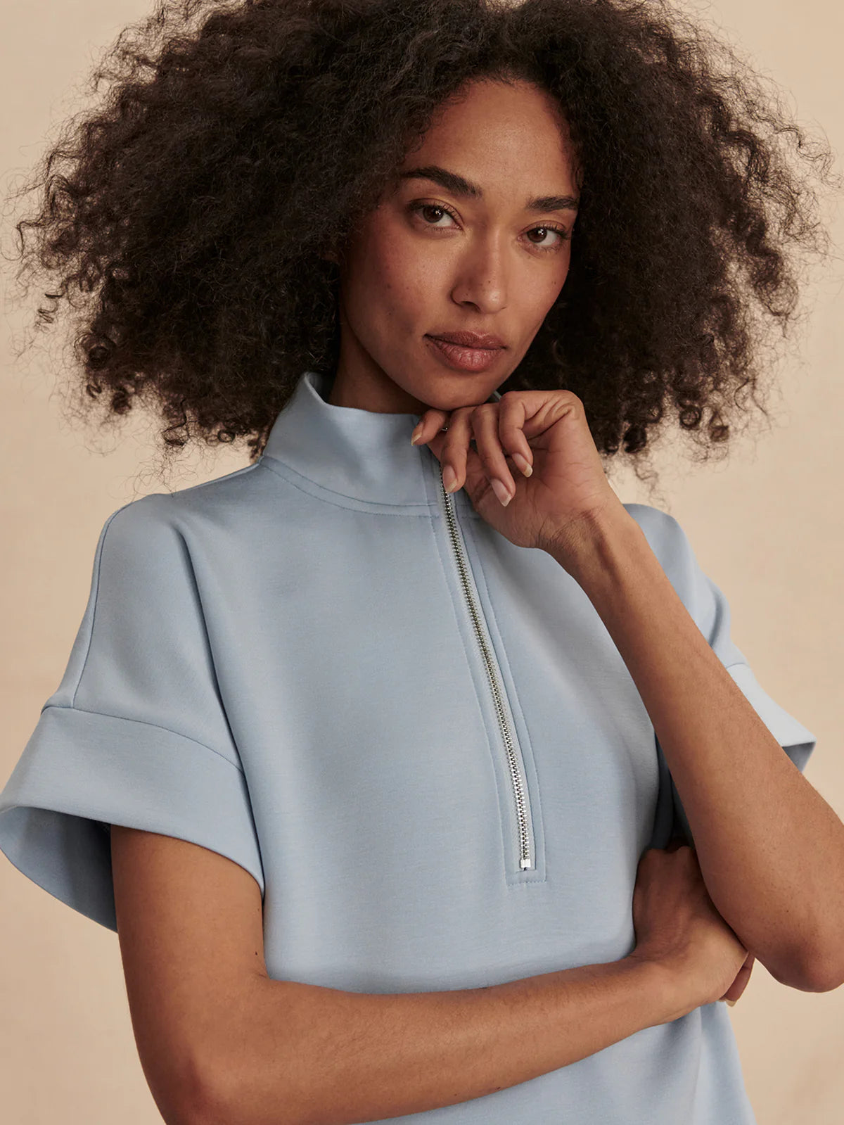 Ritchie Short Sleeve Sweat | Cashmere Blue