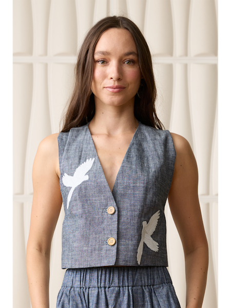 Positano Top | Denim