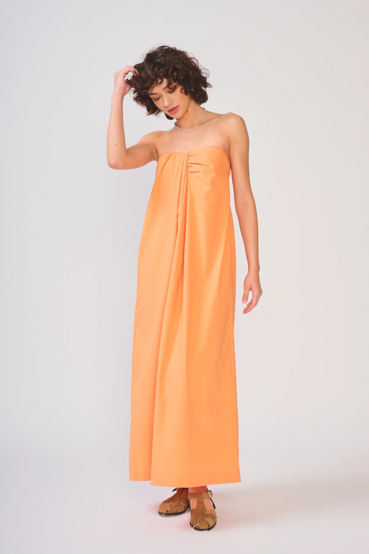 Rosalyn Dress | Tangerine