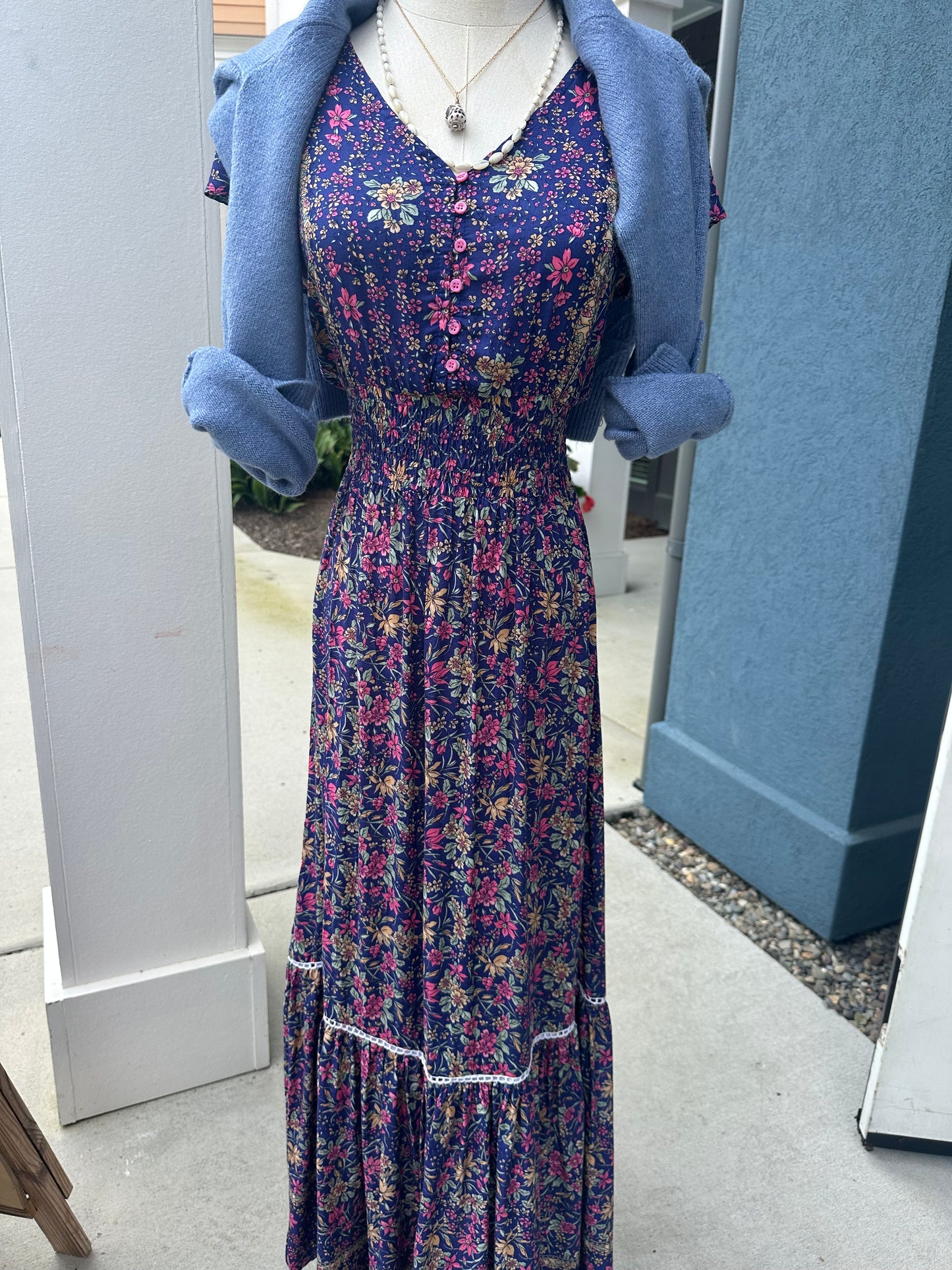 Marlowe Maxi Dress | Navy Iris