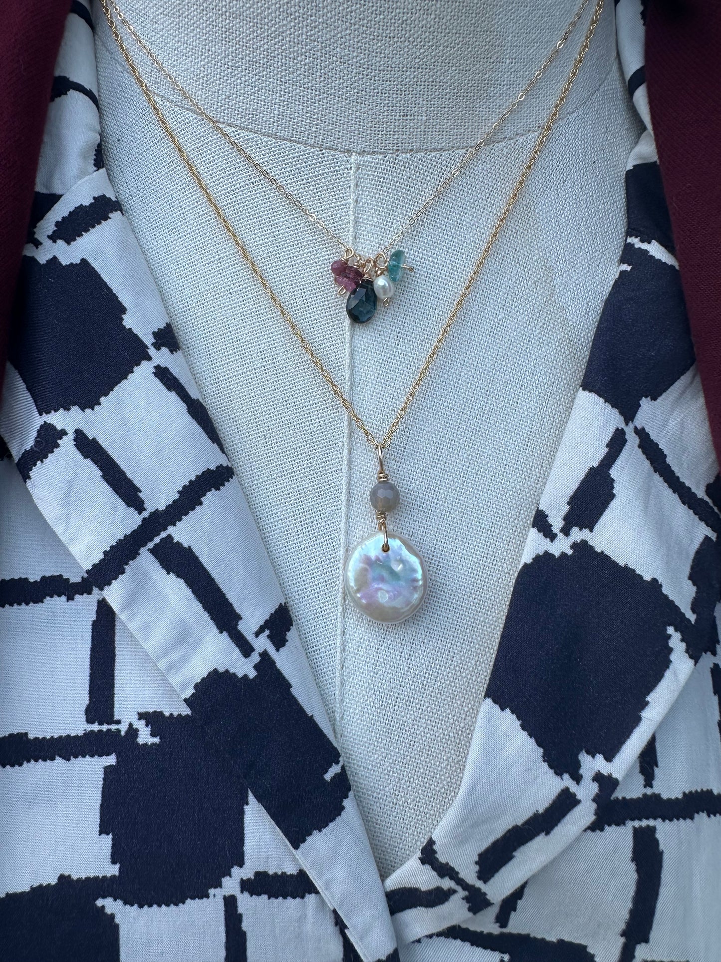 Dainties Gemstone Cluster Necklace