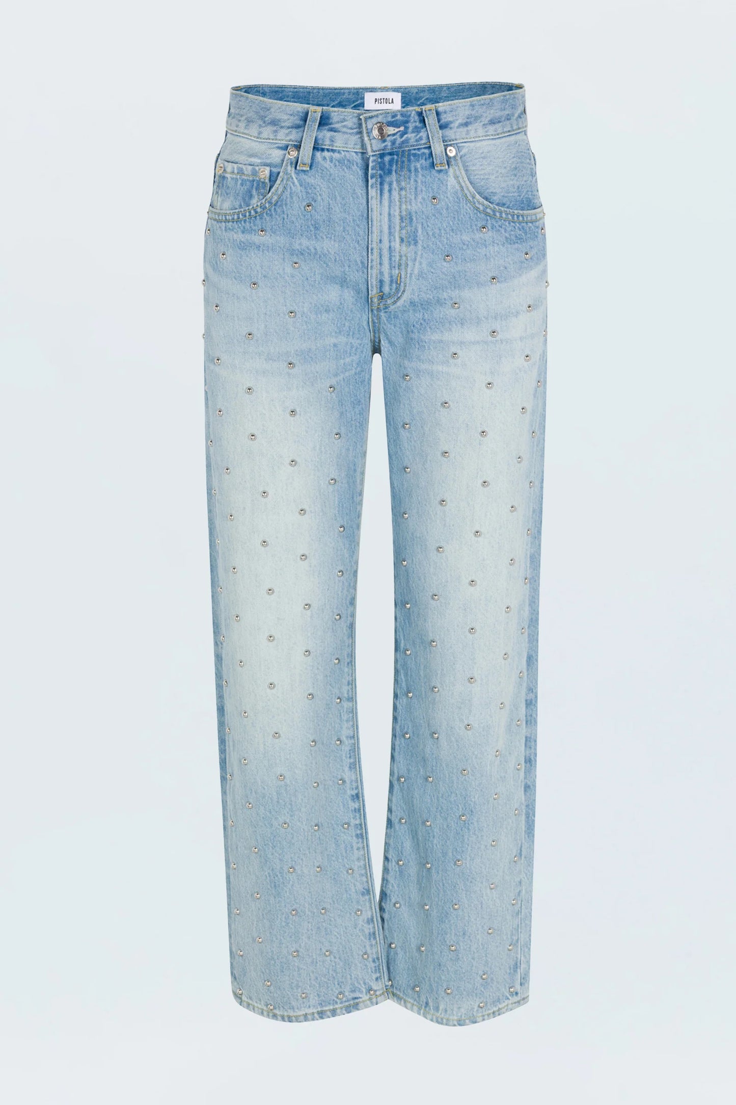 Lexi Mid Rise Bowed Straight Jean | Aries