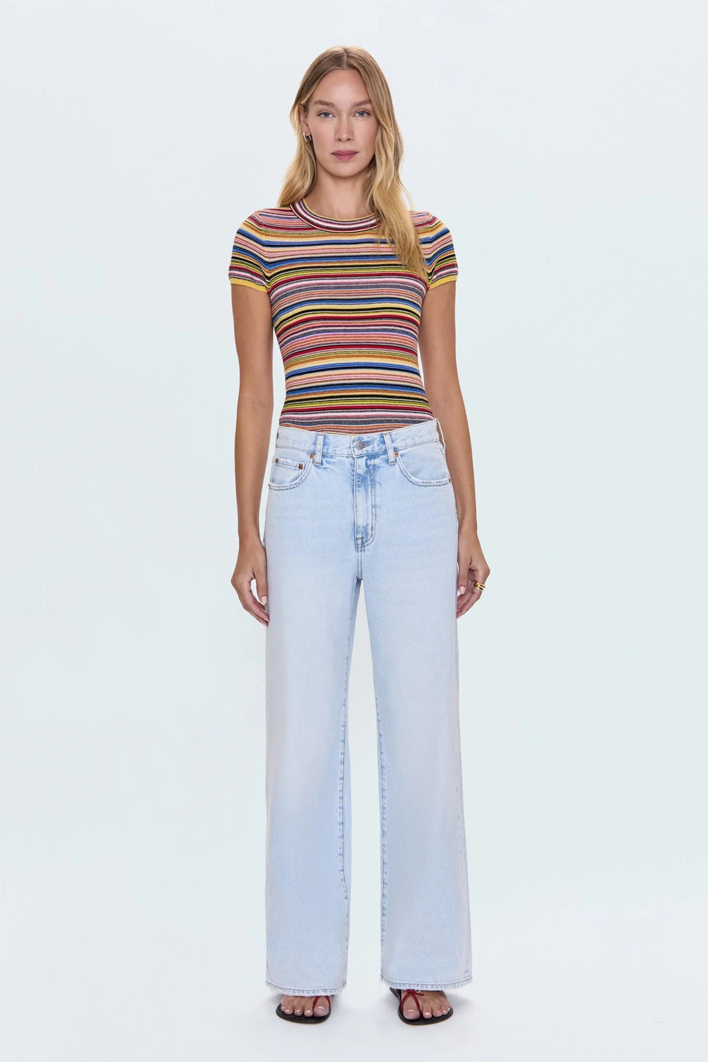 Hendrix High Rise Baggy Jean | Waterfall