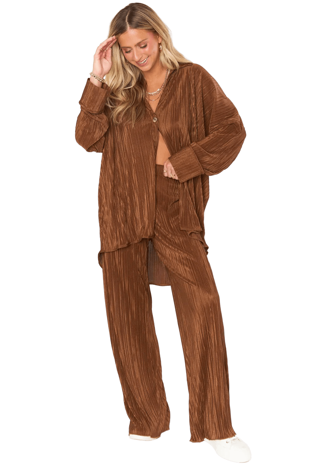 Everywhere Pants | Chocolate Pleat