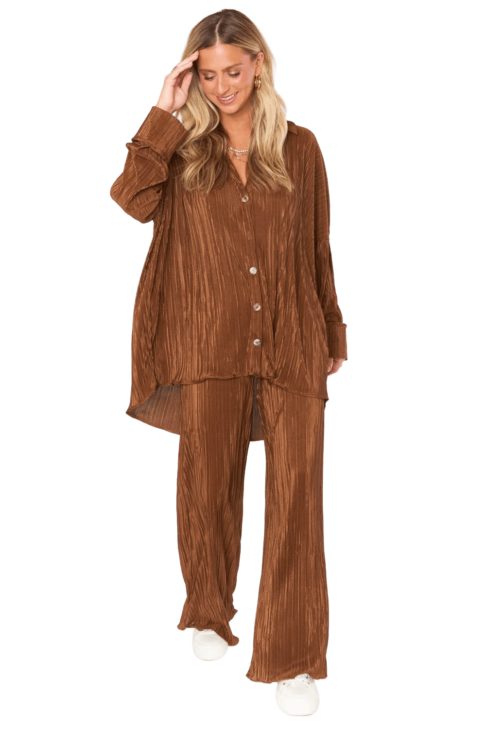 Everywhere Pants | Chocolate Pleat