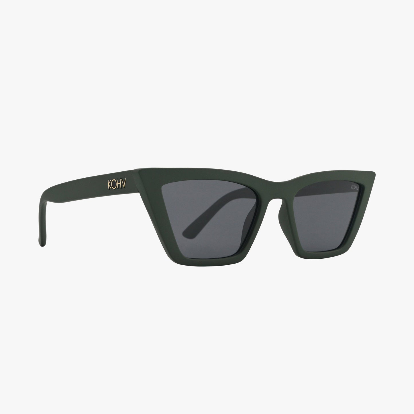 BAY OLIVE GREEN Polarized Women's Cat Eye Fashion Sunglasses