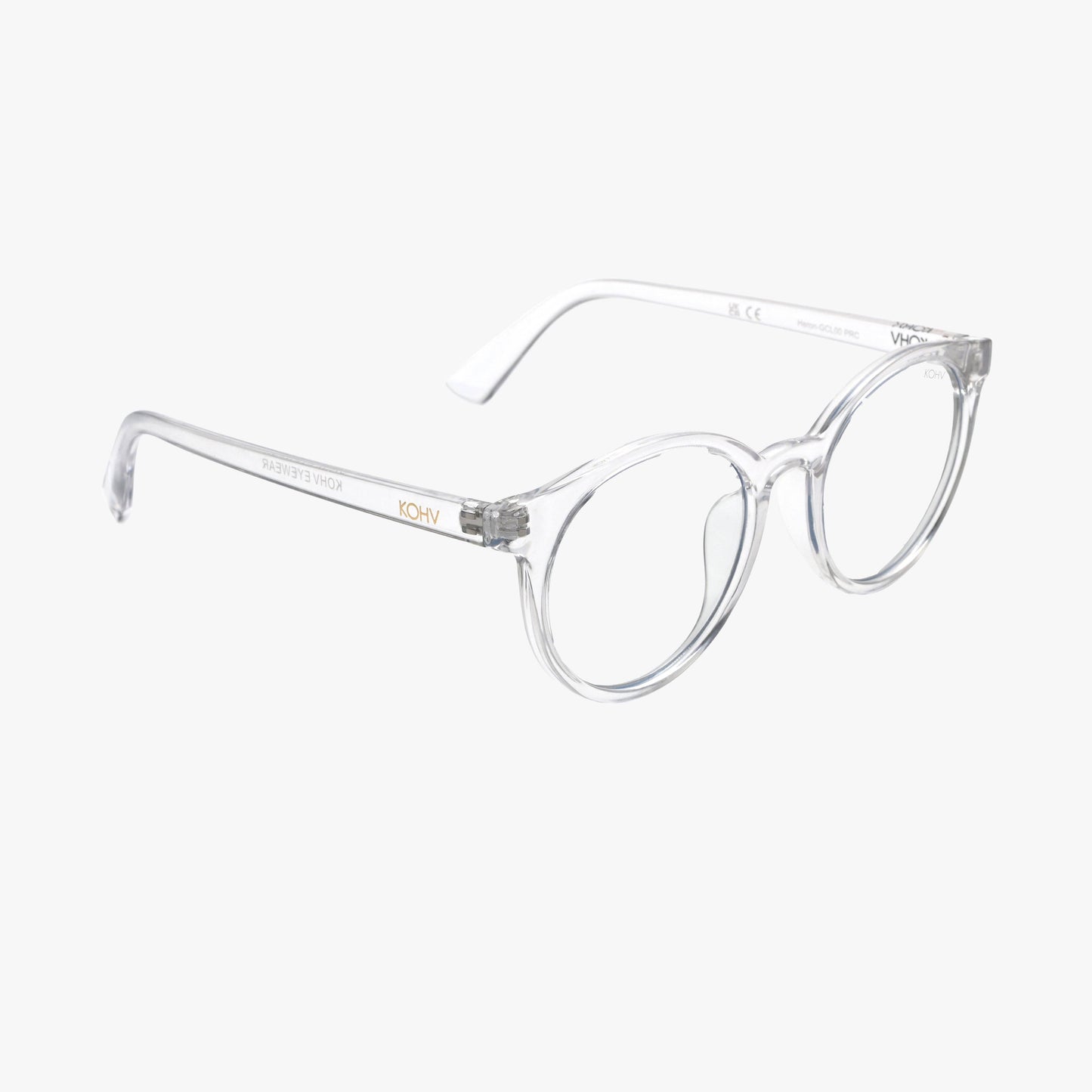 HERON CLEAR BLUE LIGHT BLOCKER Round Fashion Glasses