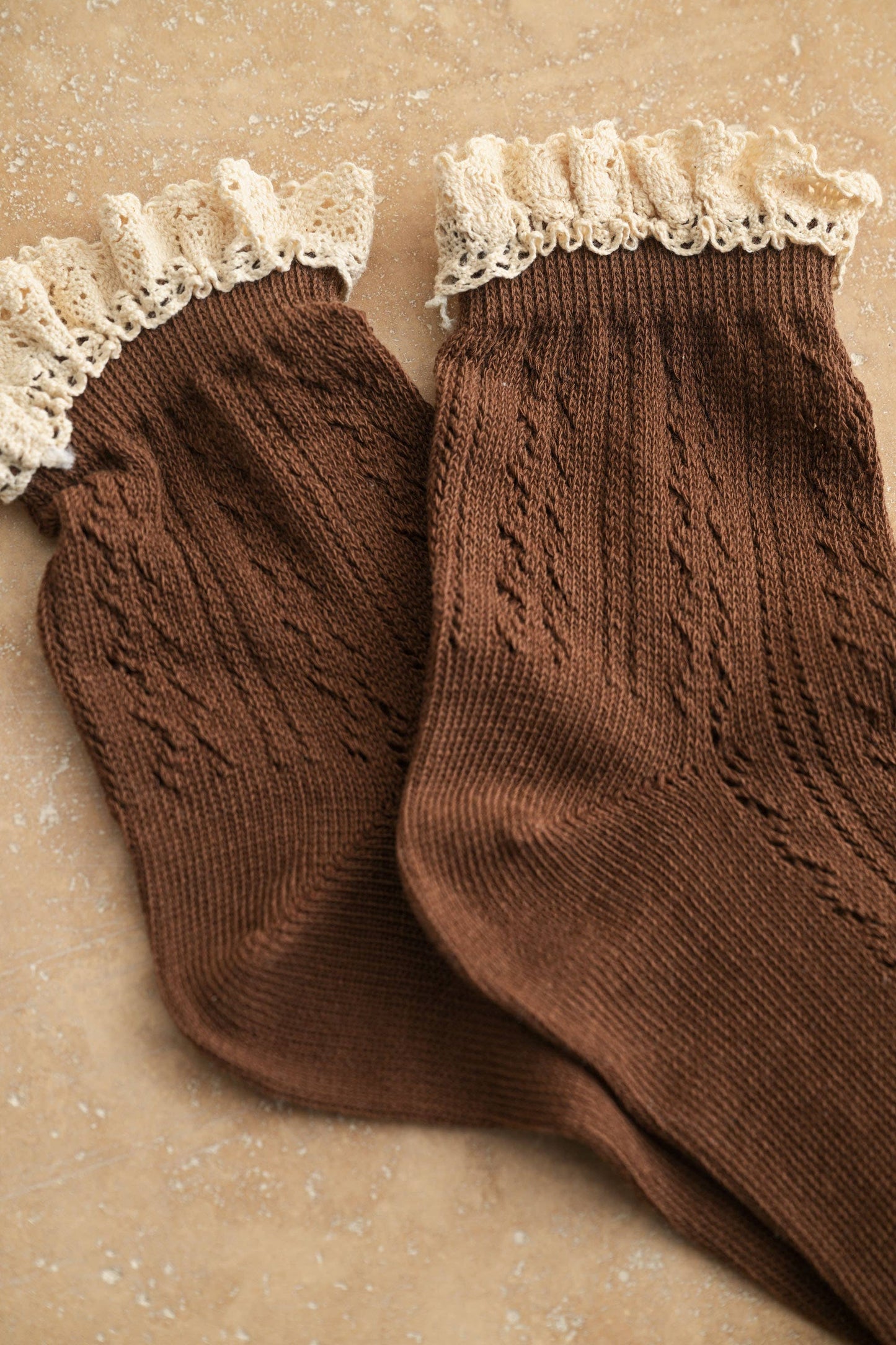 Deedee Pointelle Crochet Trim Sock