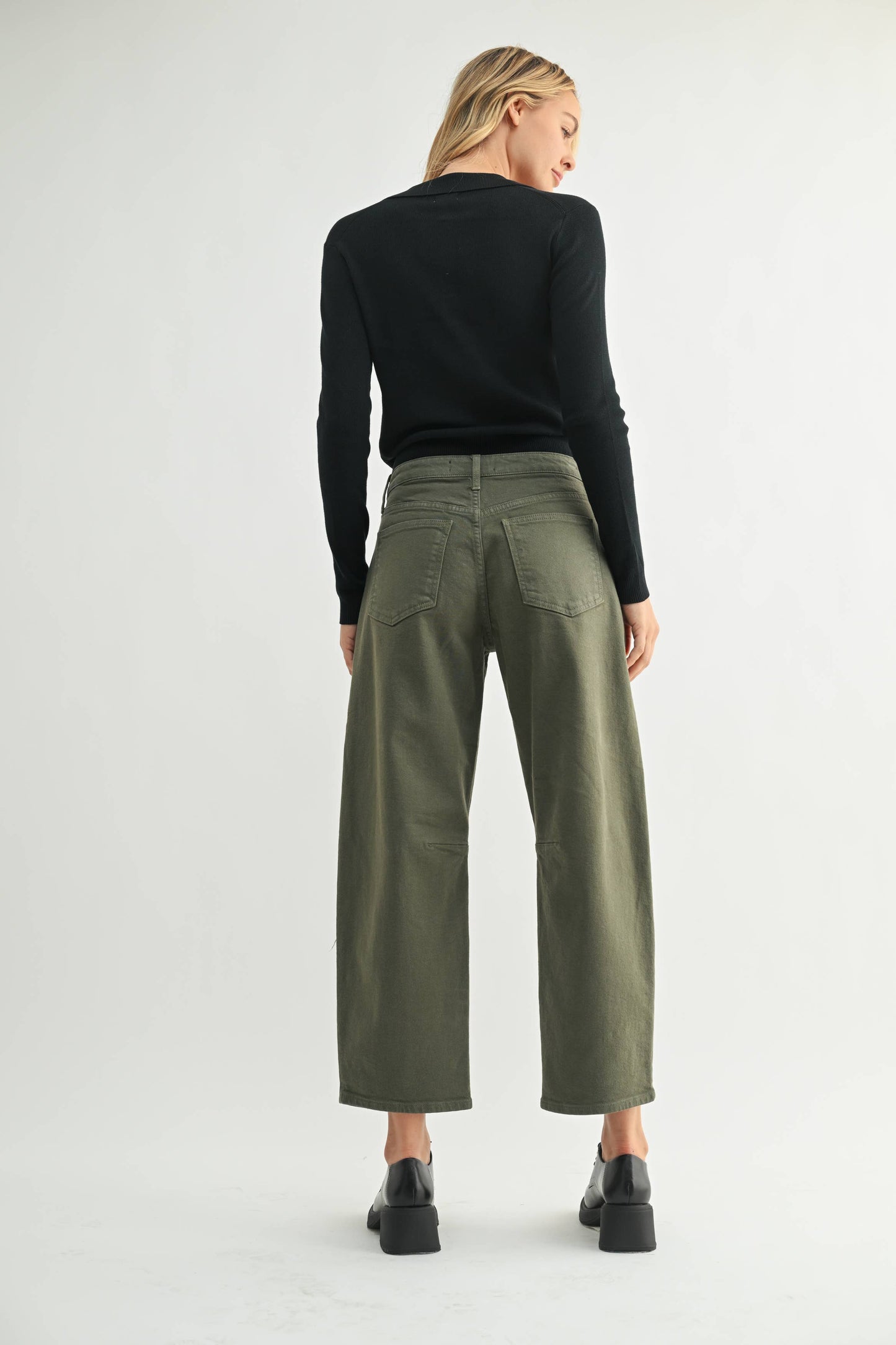 Cassie Utility Seamed Barrel Jeans