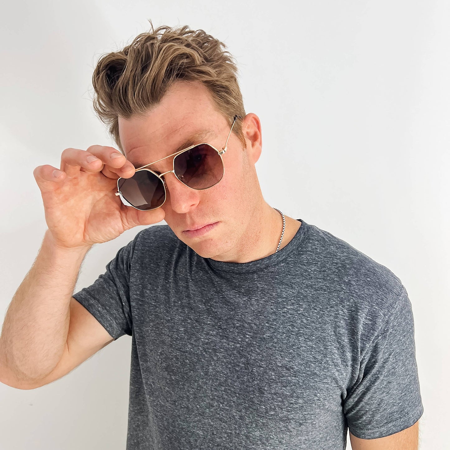 PALM FADE Polarized Premium Metal Geometric Sunglasses