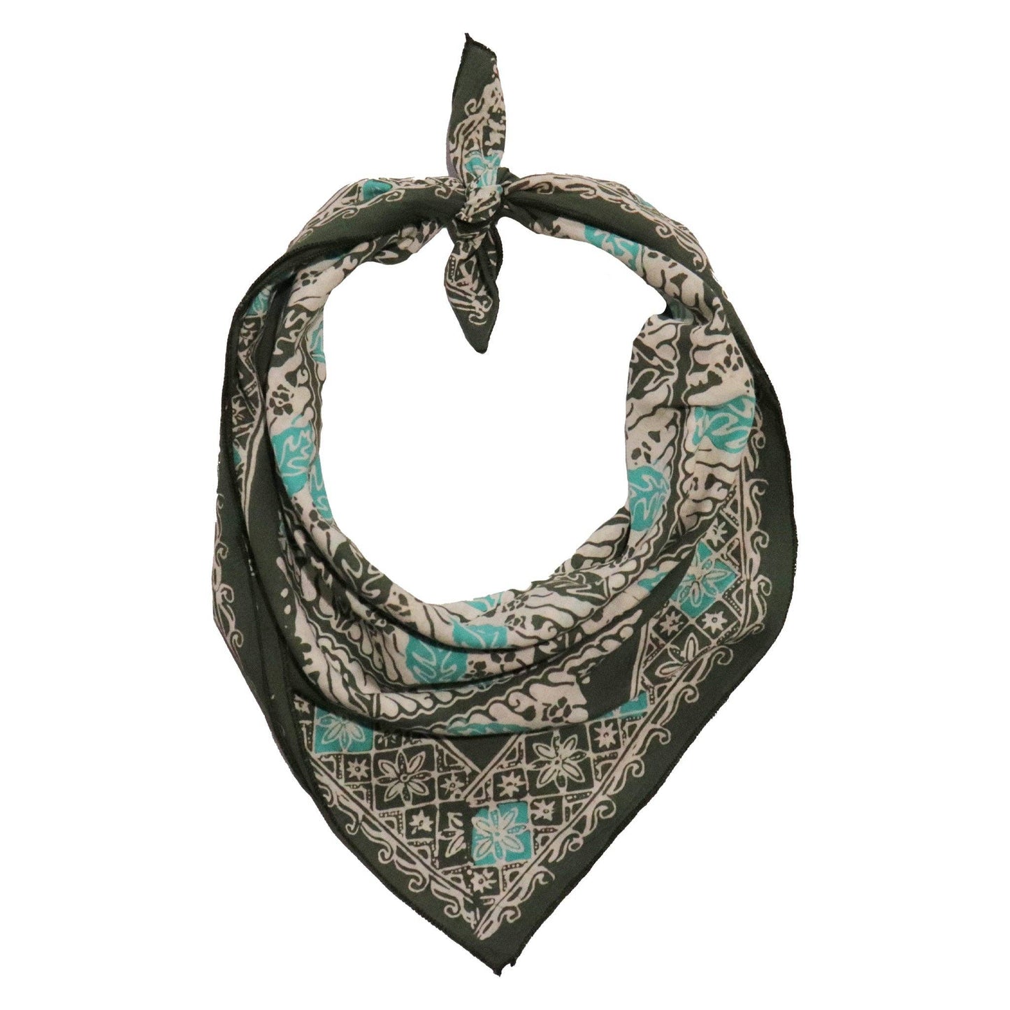Batik Bandana, 100% Cotton, Leaf Lovers