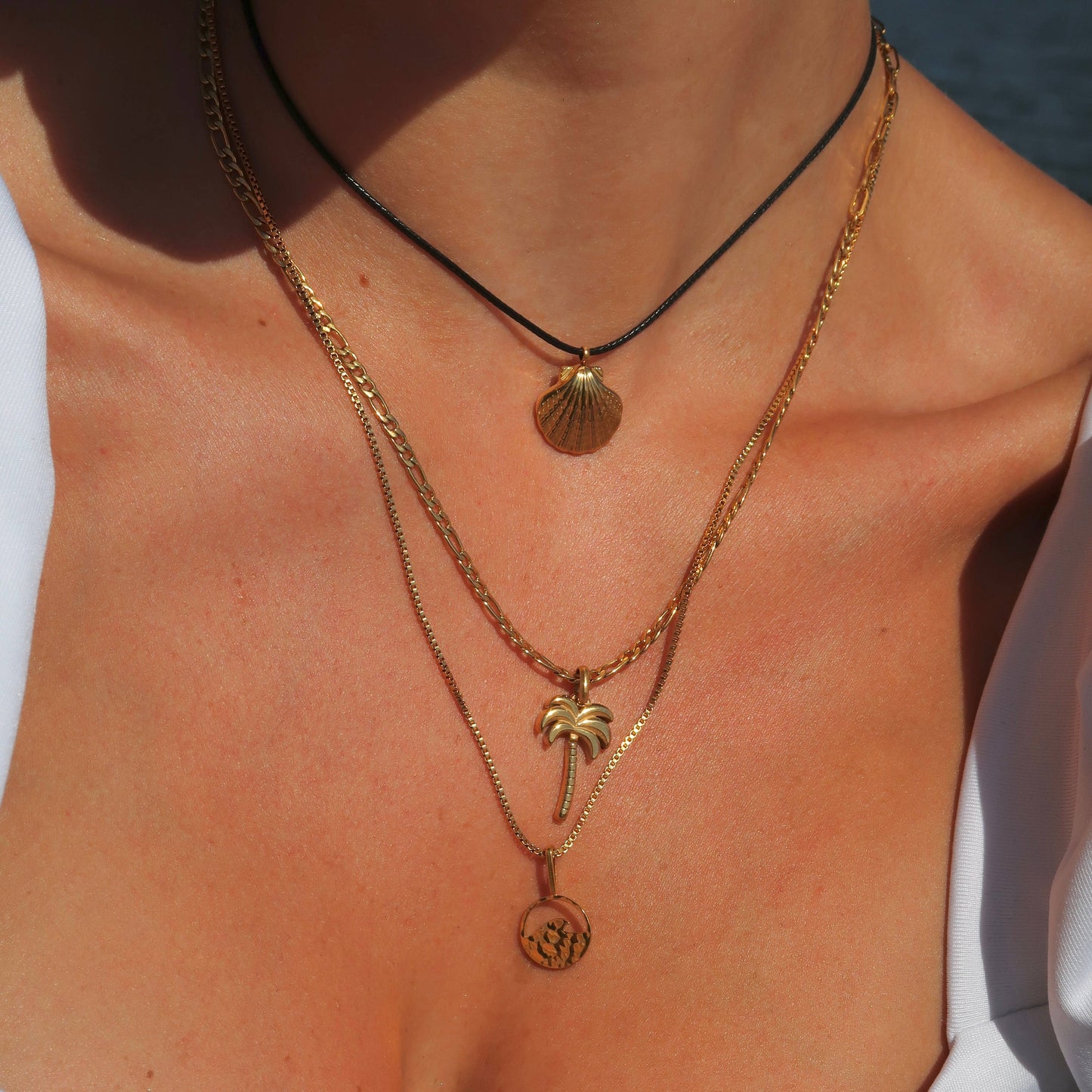 Bondi Palm Necklace- Gold