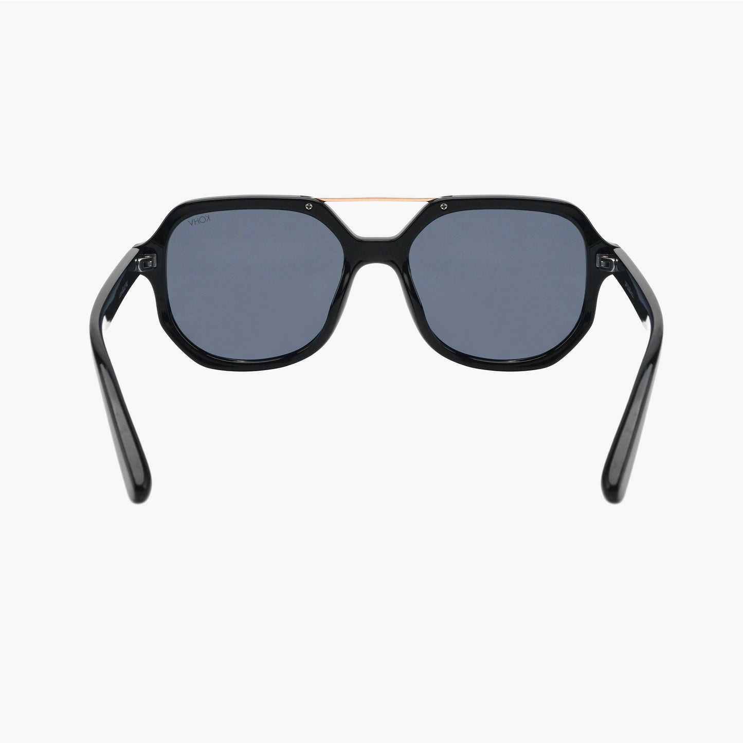 LUNA GOLD Polarized Square Designer Fashion Sunglasses